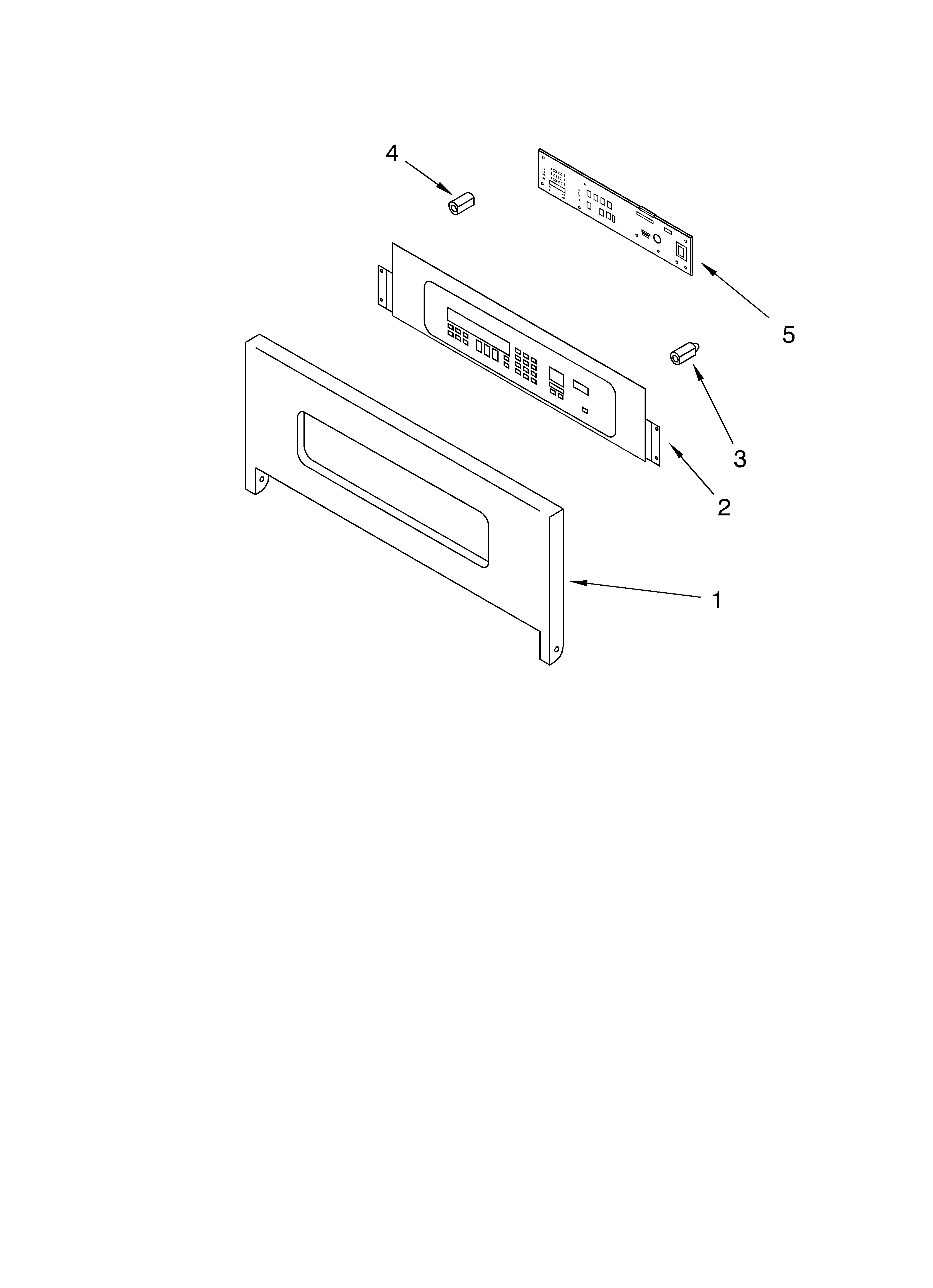 KitchenAid KEBC207KWH1 control panel diagram