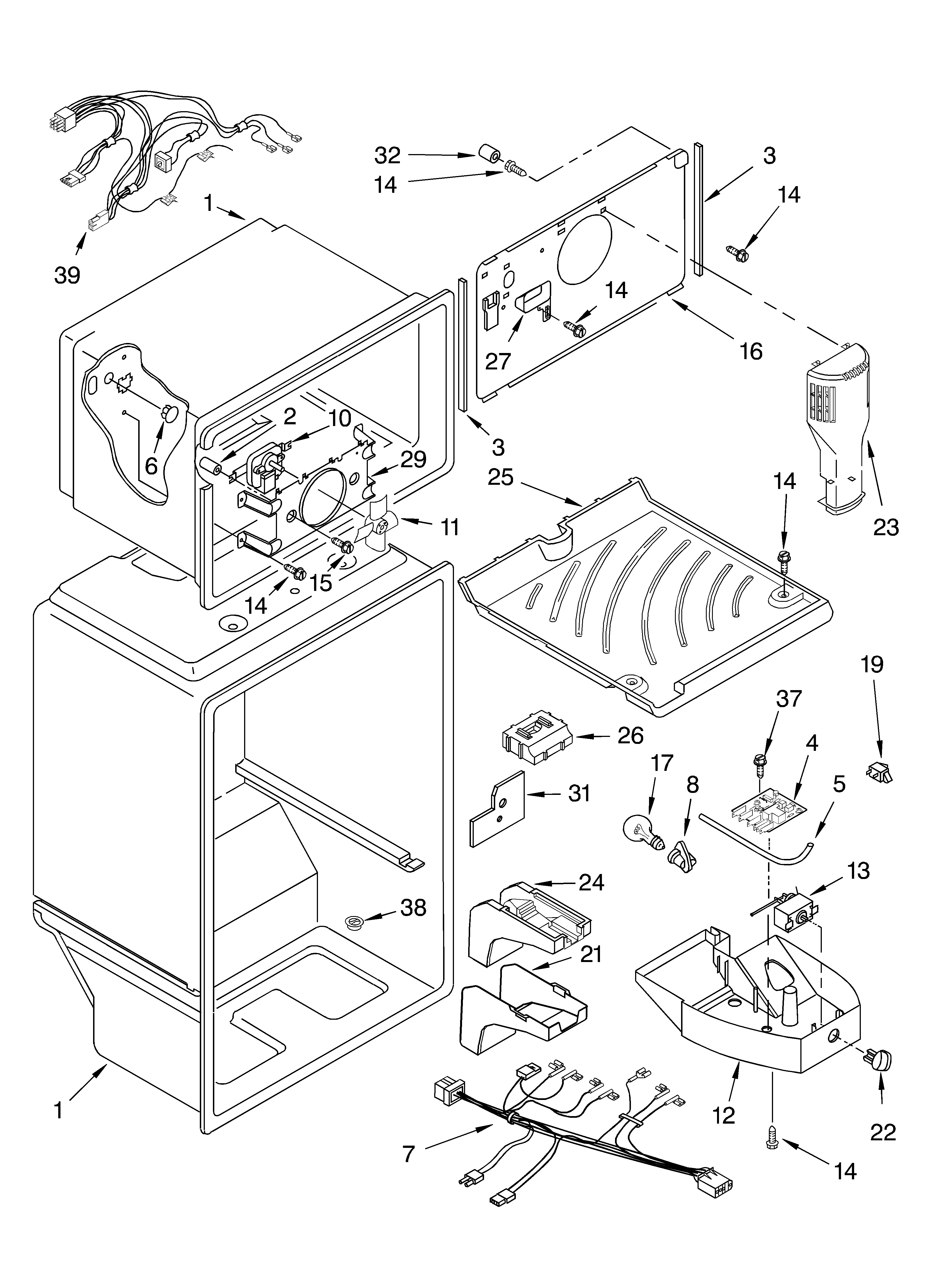 Whirlpool ET8MTEXKQ01 liner diagram