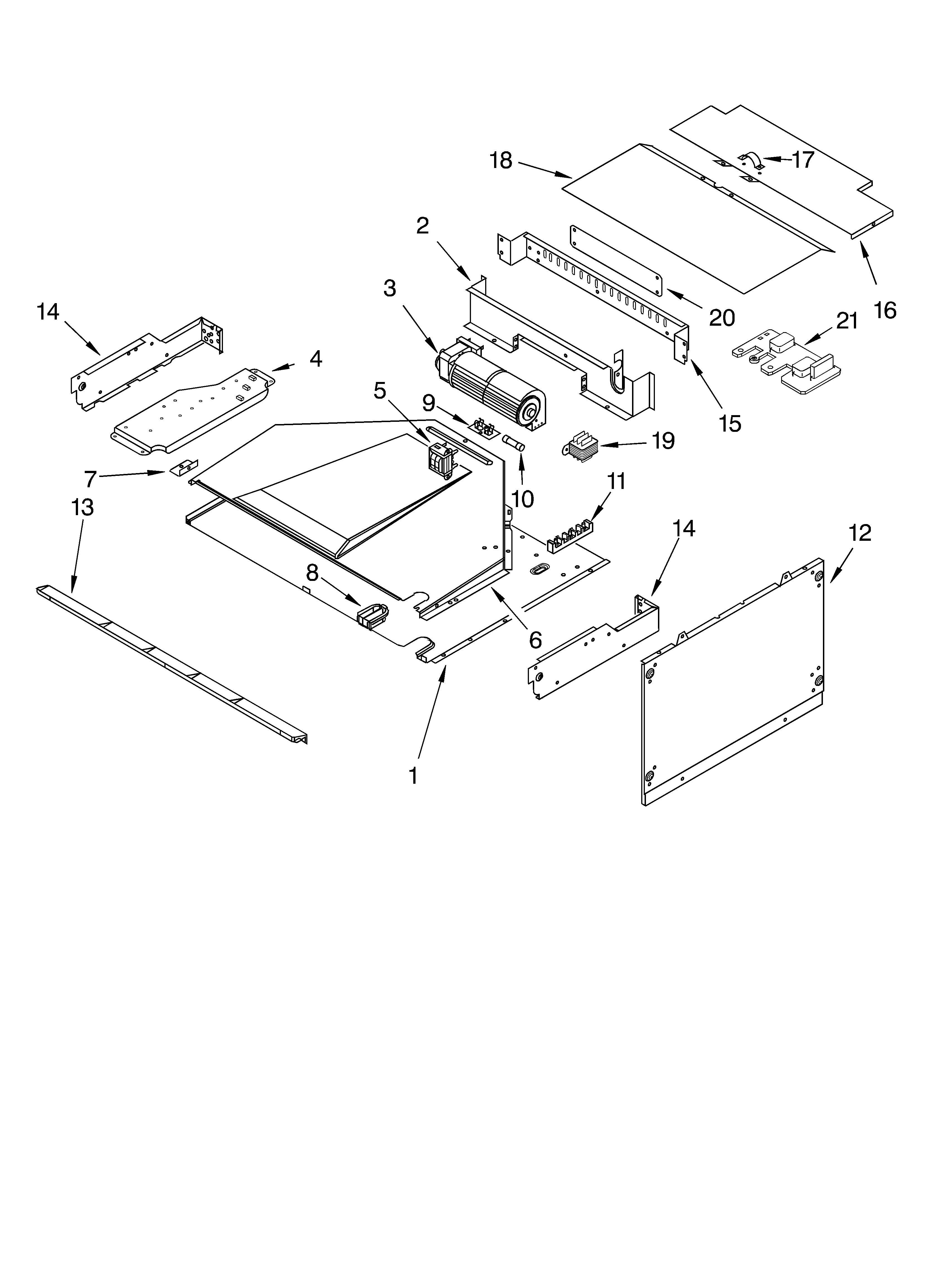 KitchenAid KEMC308KSS0 top venting diagram