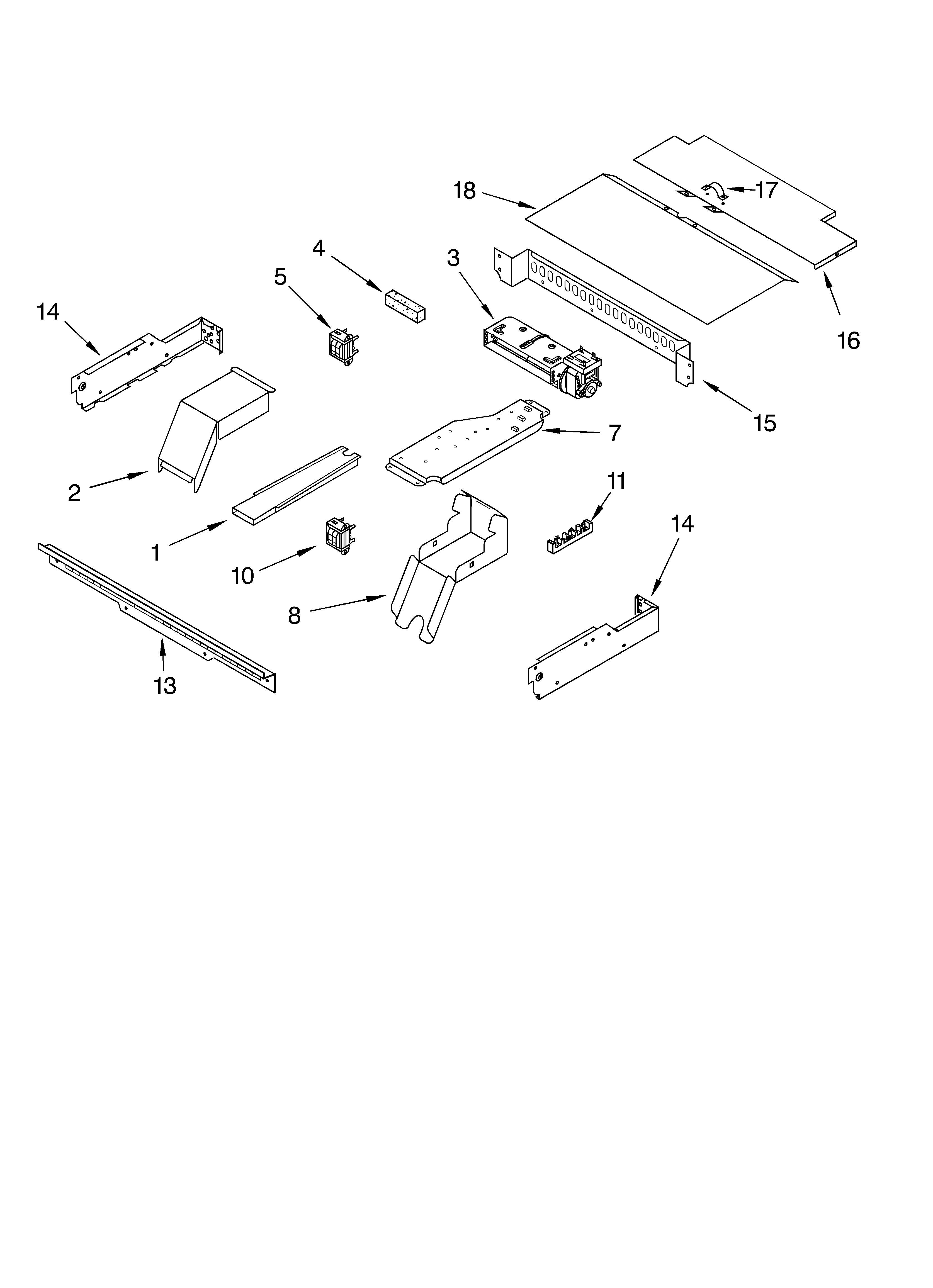 KitchenAid KEBC141KWH0 top venting diagram