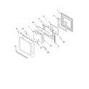 KitchenAid KEHC309JWH4 oven door diagram