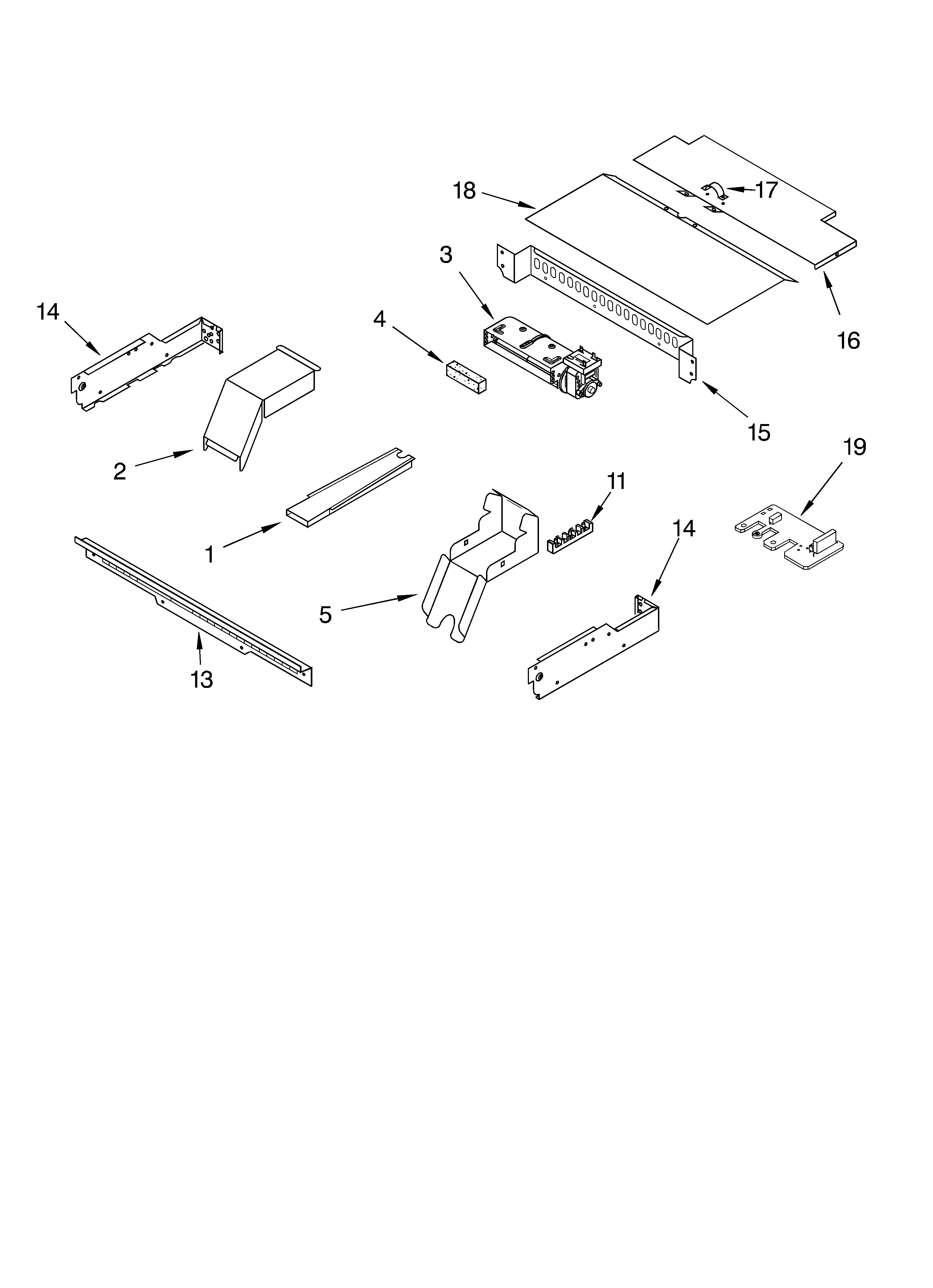 Whirlpool RBS245PDB14 top venting diagram