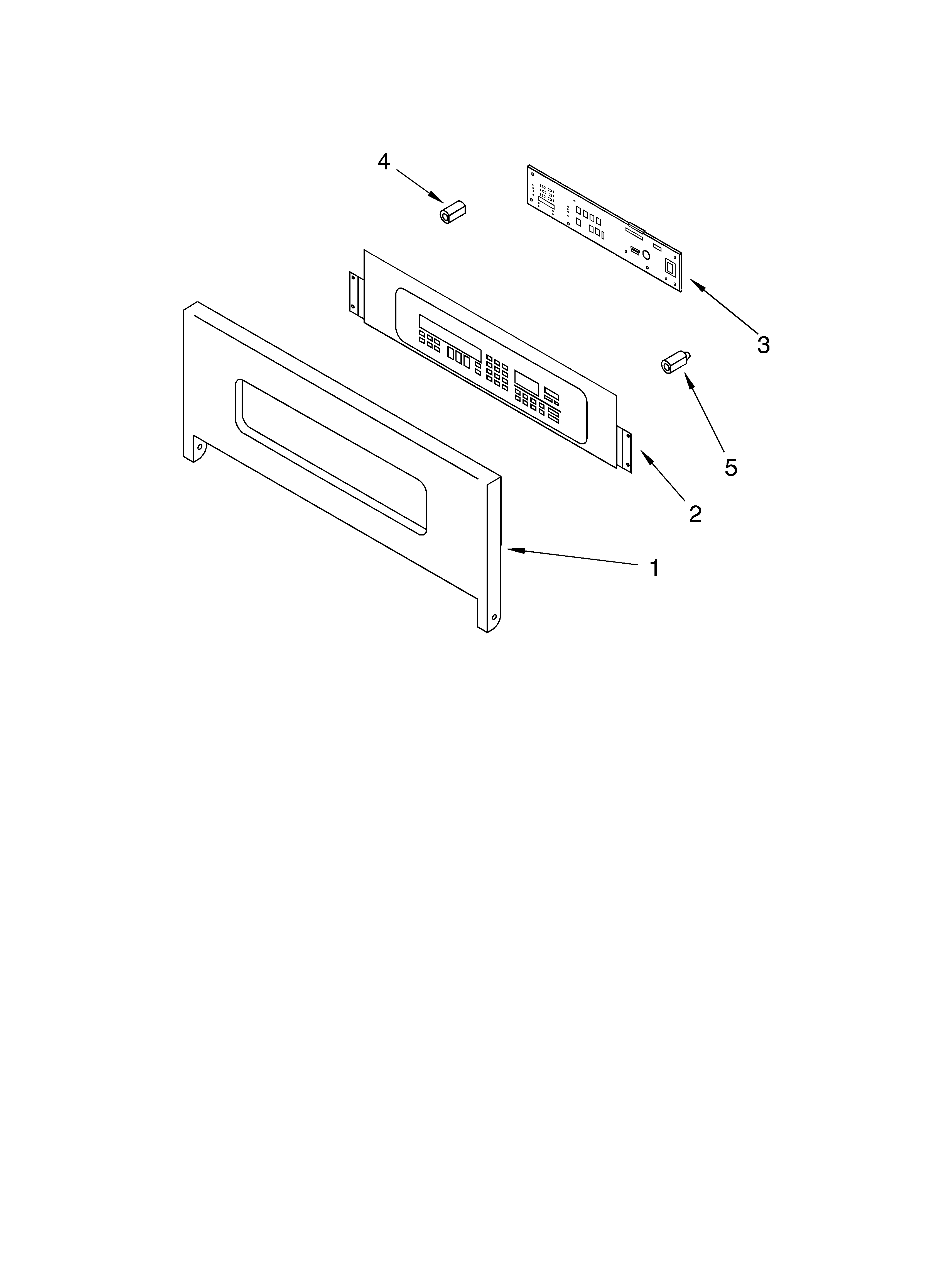 KitchenAid KEBC247KWH0 control panel diagram