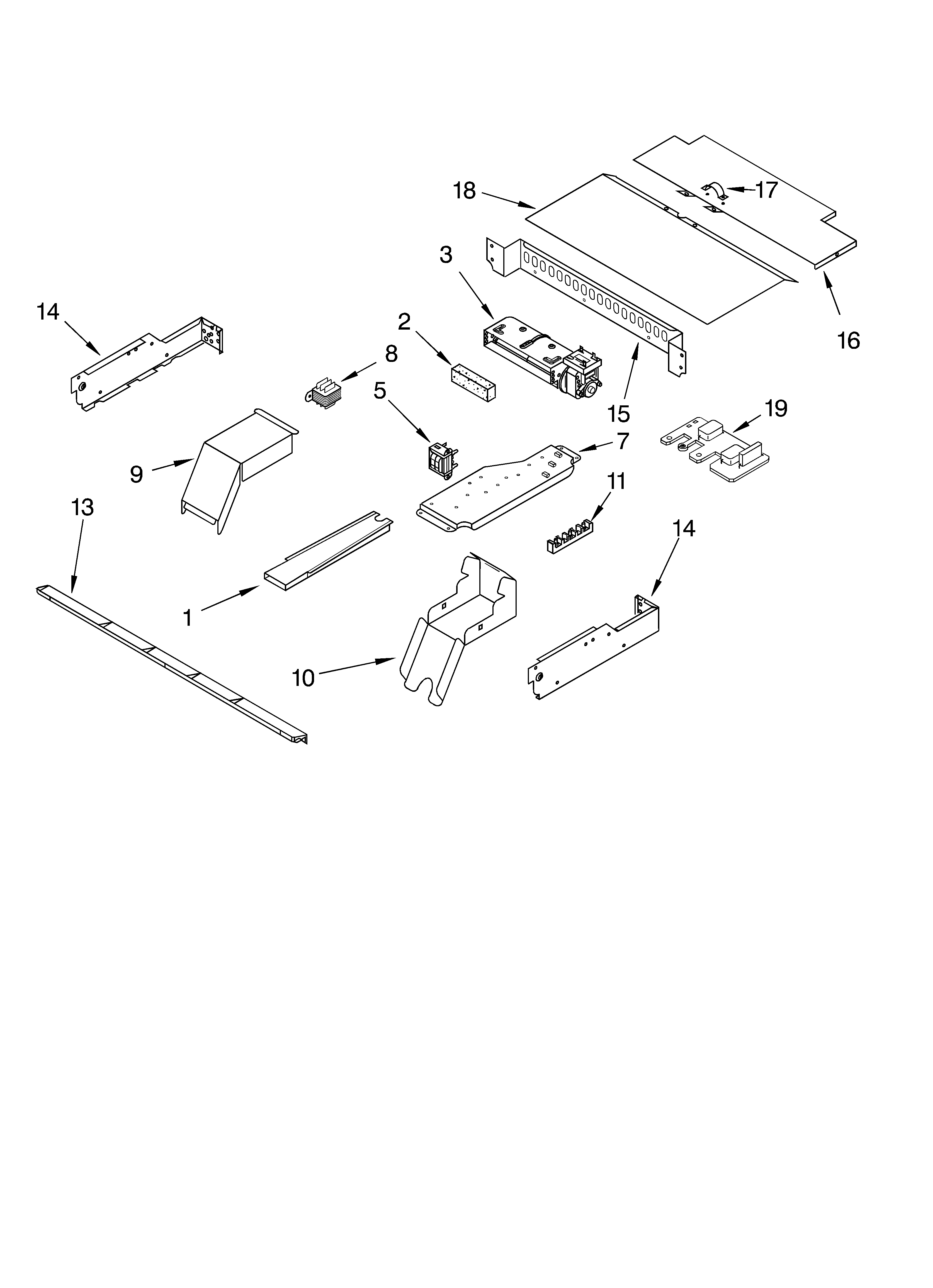 KitchenAid KEBC247KWH0 top venting diagram