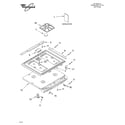 Whirlpool GW395LEGQ5 cooktop/literature diagram