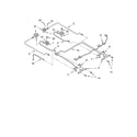Whirlpool GW395LEGQ5 cooktop burner diagram