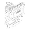 Whirlpool GW395LEGQ5 door and drawer diagram
