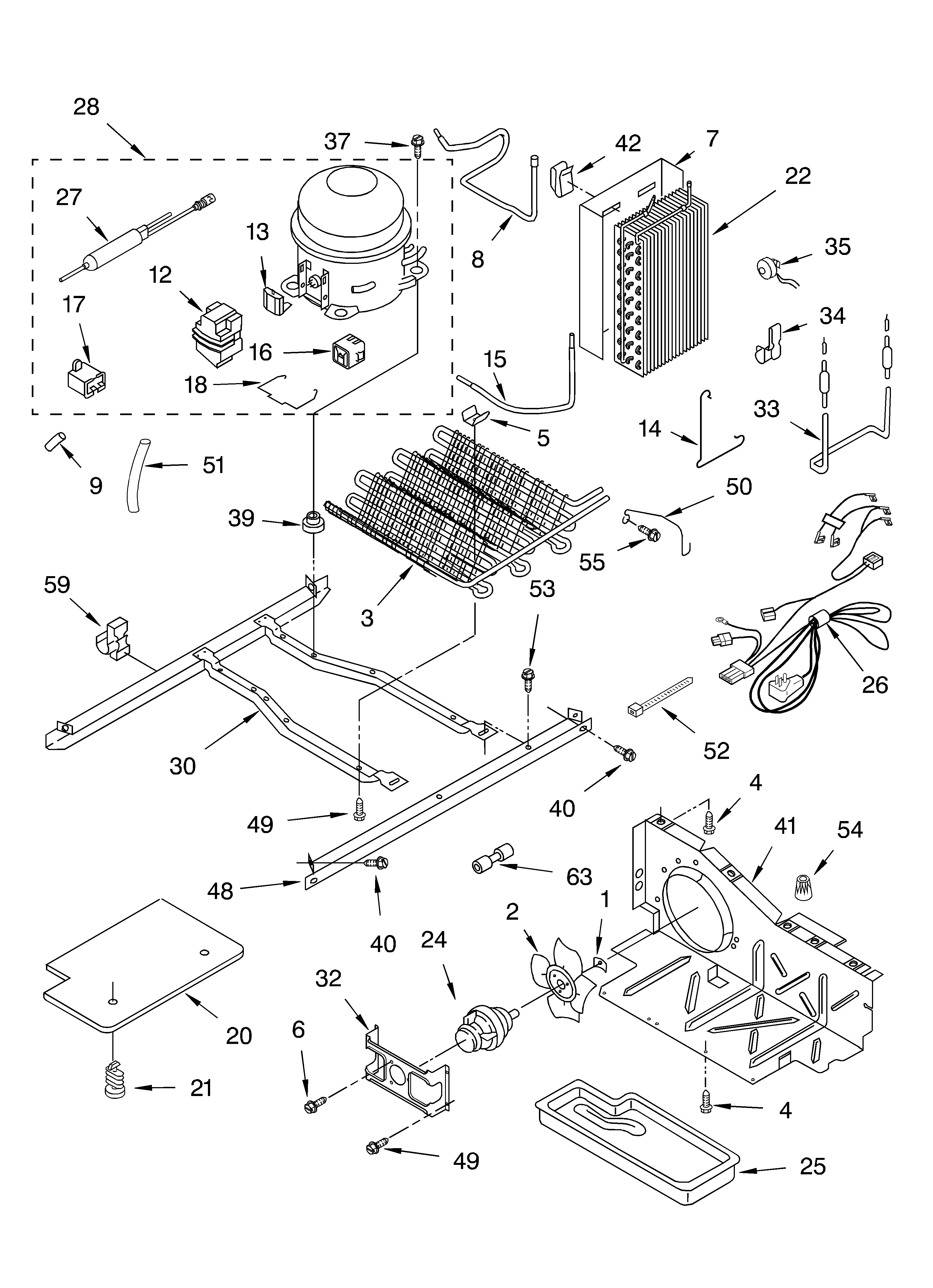 Whirlpool GD2LHGXLB03 unit diagram