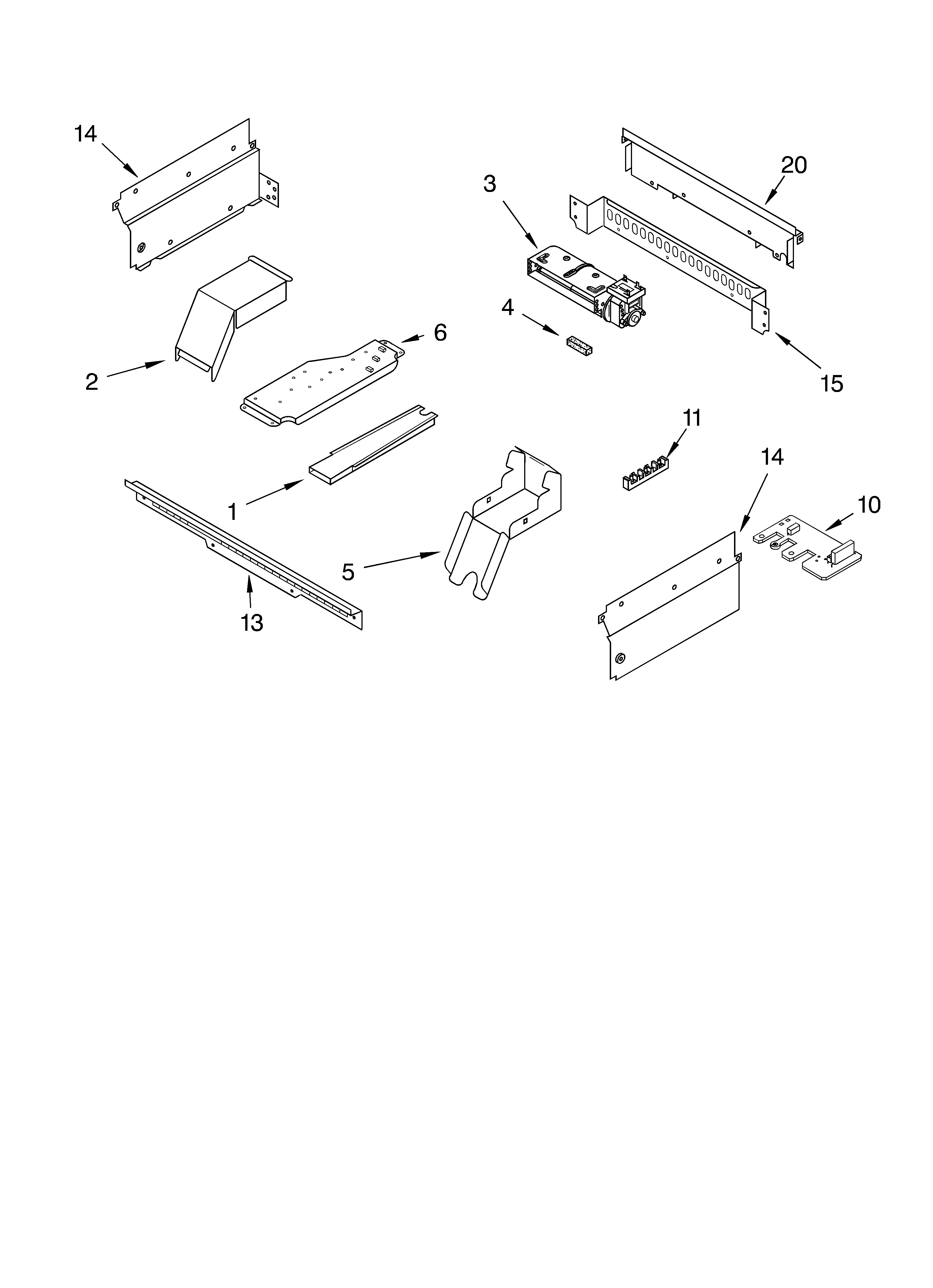 Whirlpool RS675PXGQ10 top venting diagram