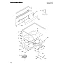 KitchenAid KERC700LBS0 cooktop/literature diagram