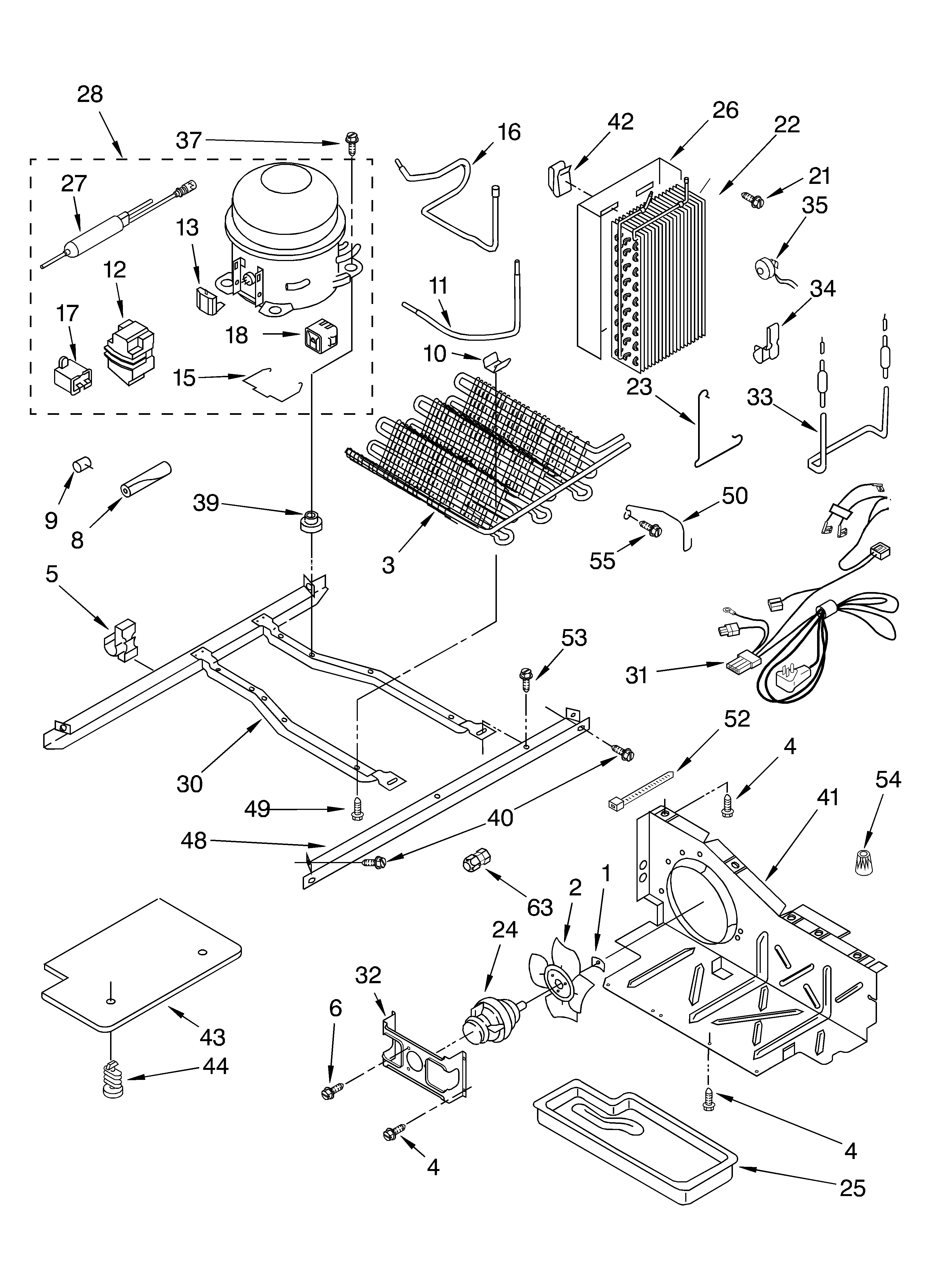 Whirlpool ED2FHGXKQ04 unit diagram