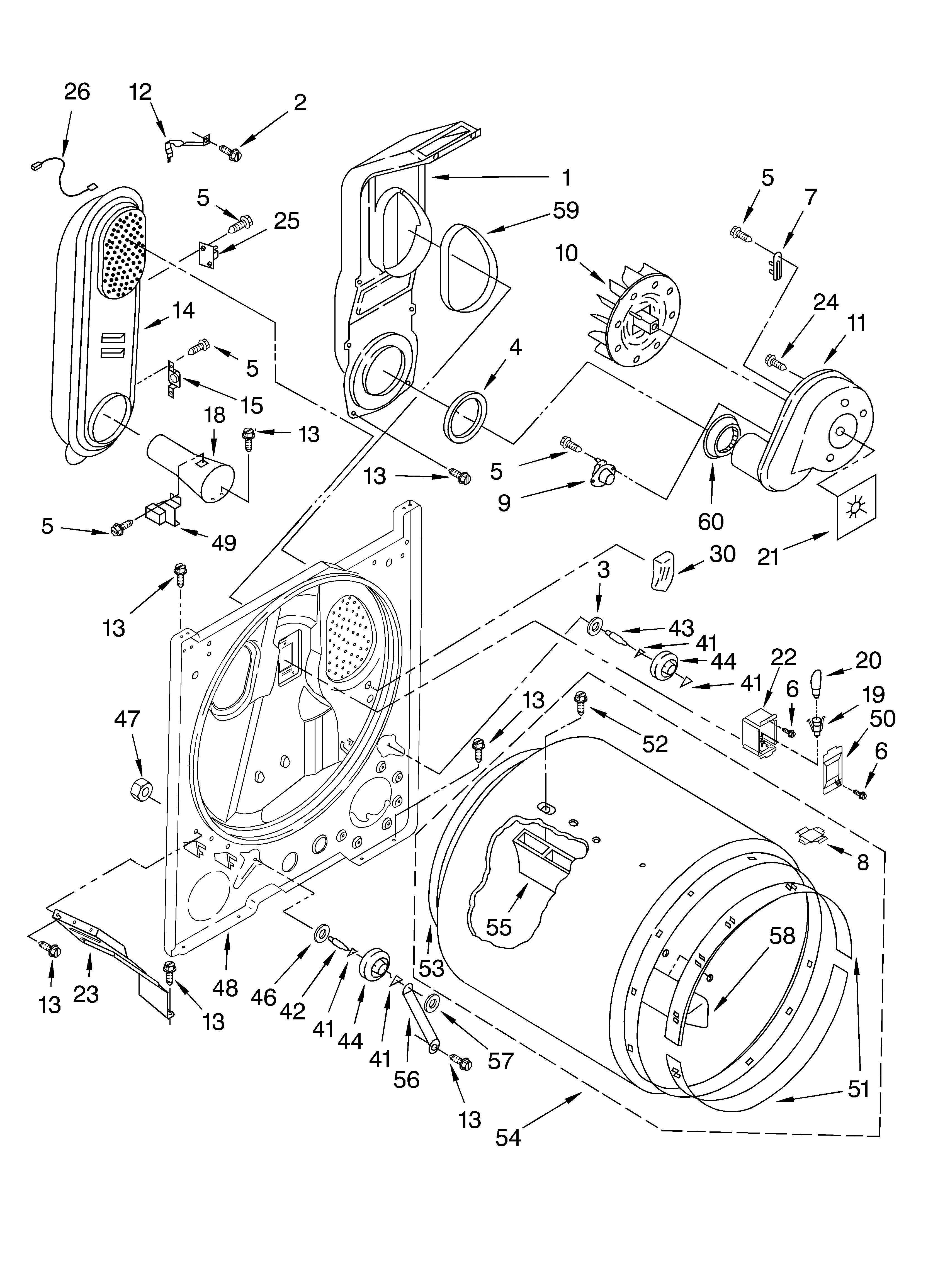 Whirlpool LGQ9857LW0 bulkhead diagram