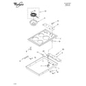 Whirlpool RCS3004LS0 cooktop diagram