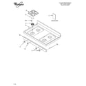 Whirlpool SF369LEKQ1 cooktop/literature diagram