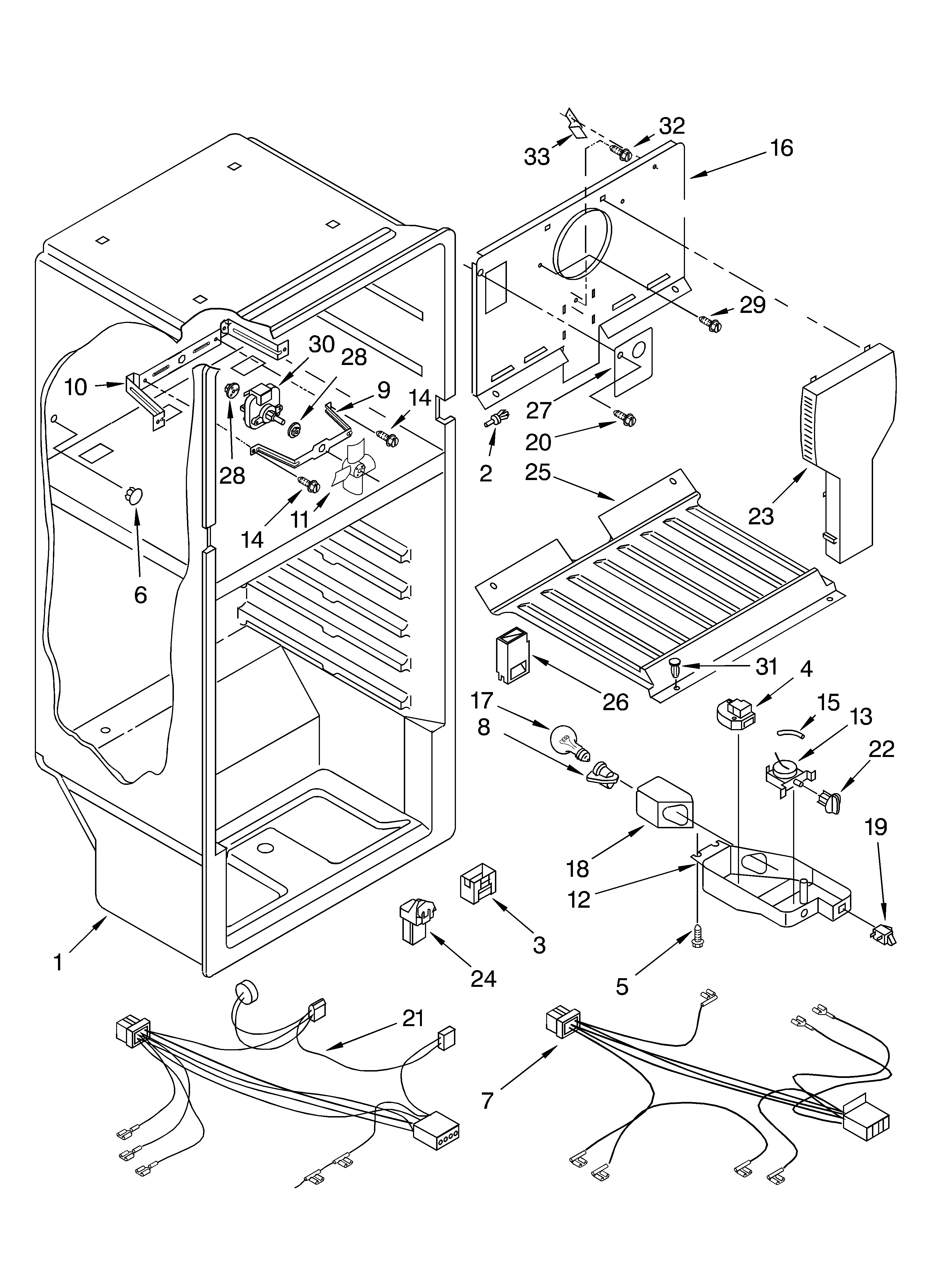 Whirlpool ET6JTKYKQ00 liner diagram