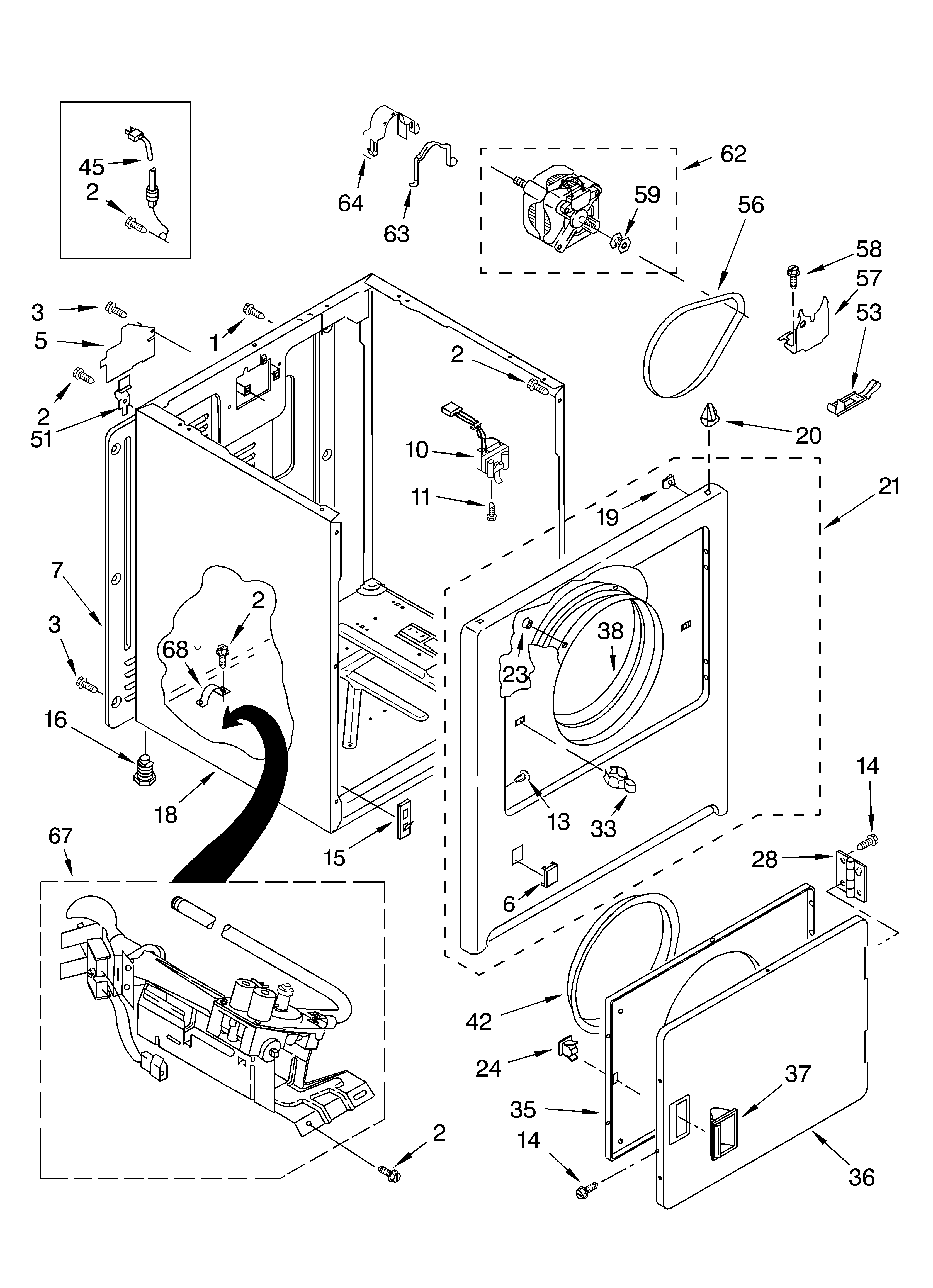 Kirkland SGDX600JQ2 cabinet diagram