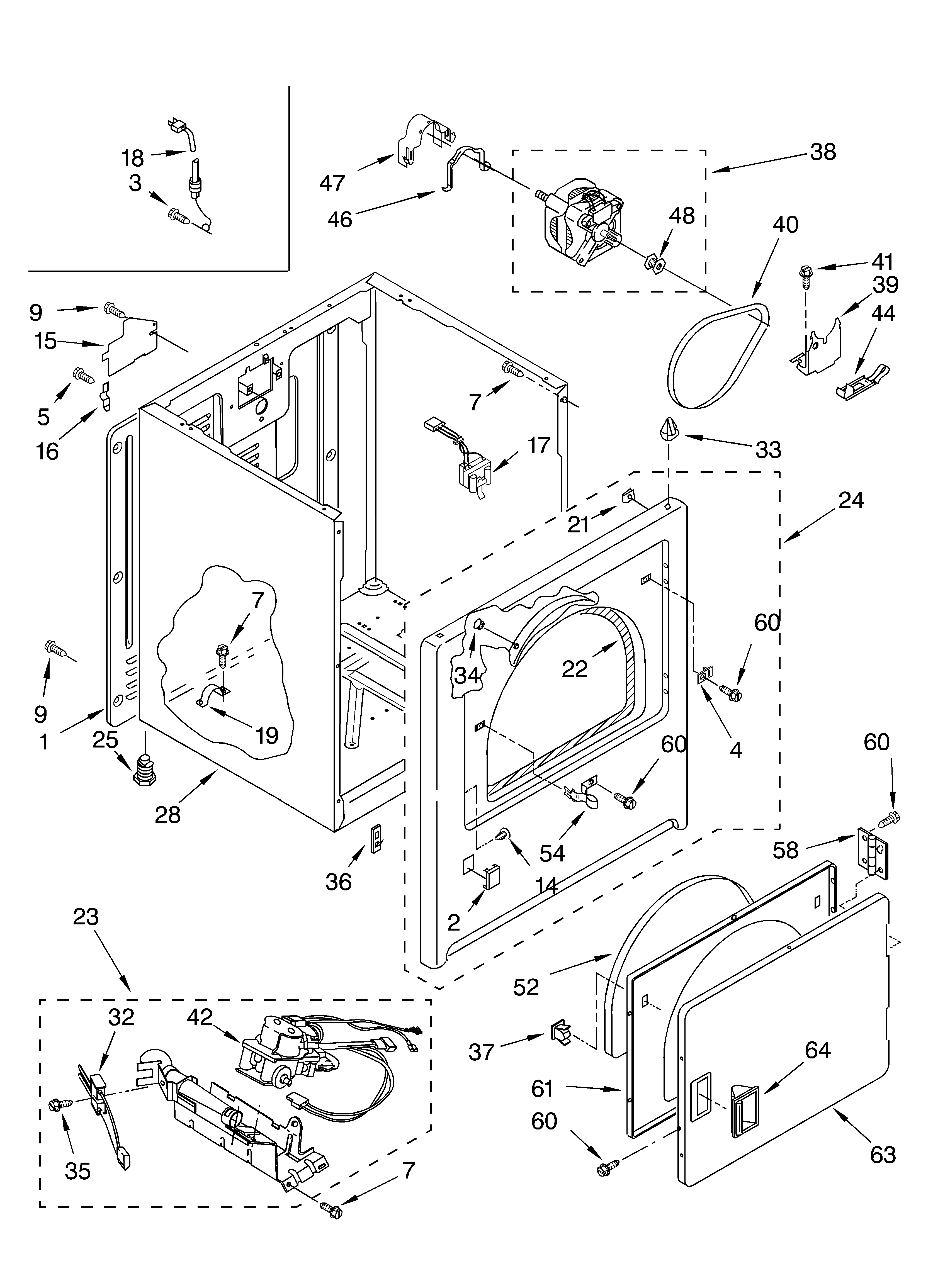 Whirlpool GCGM2901JQ1 cabinet diagram