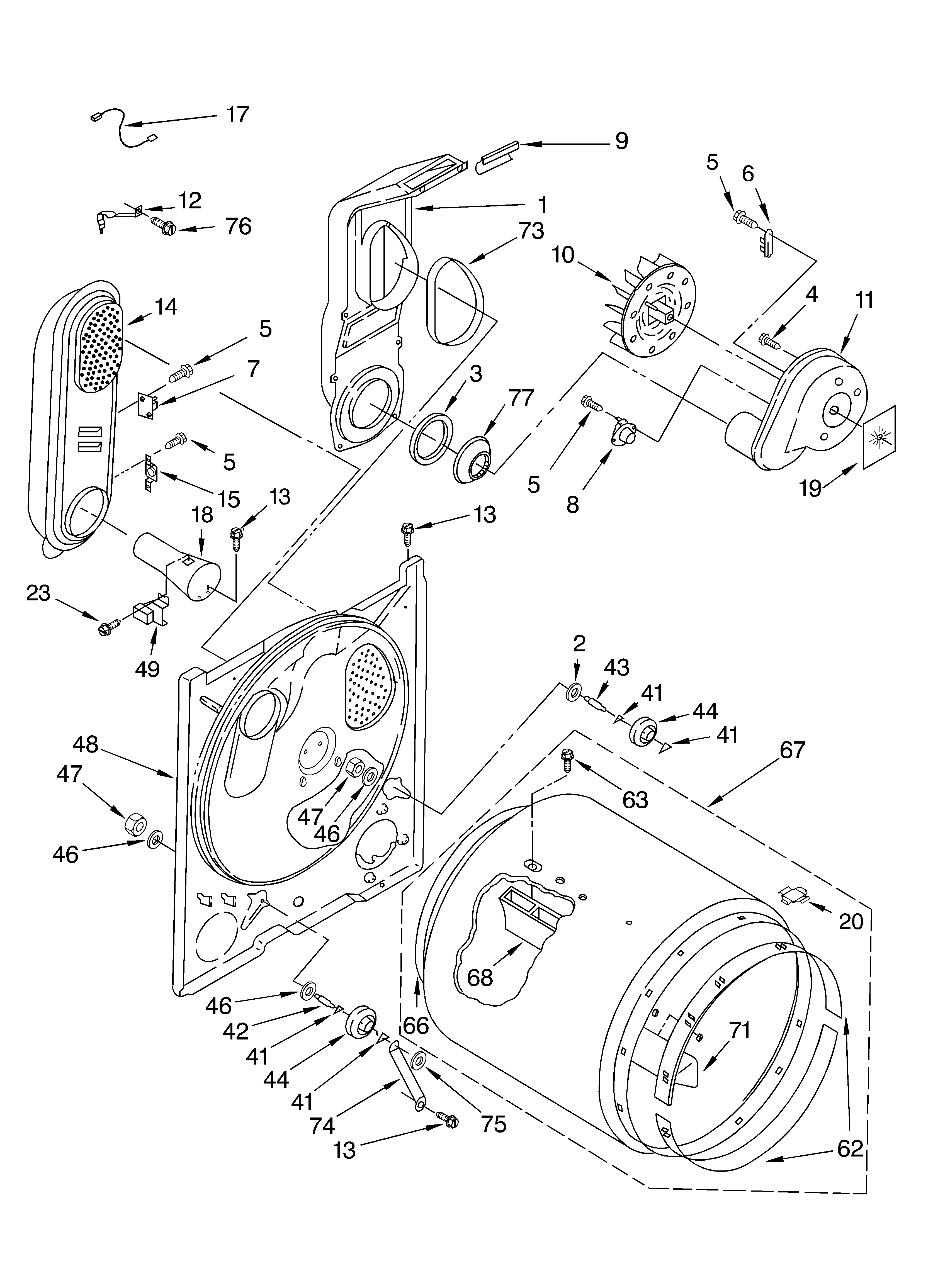 Whirlpool GCGM2901JQ1 bulkhead diagram