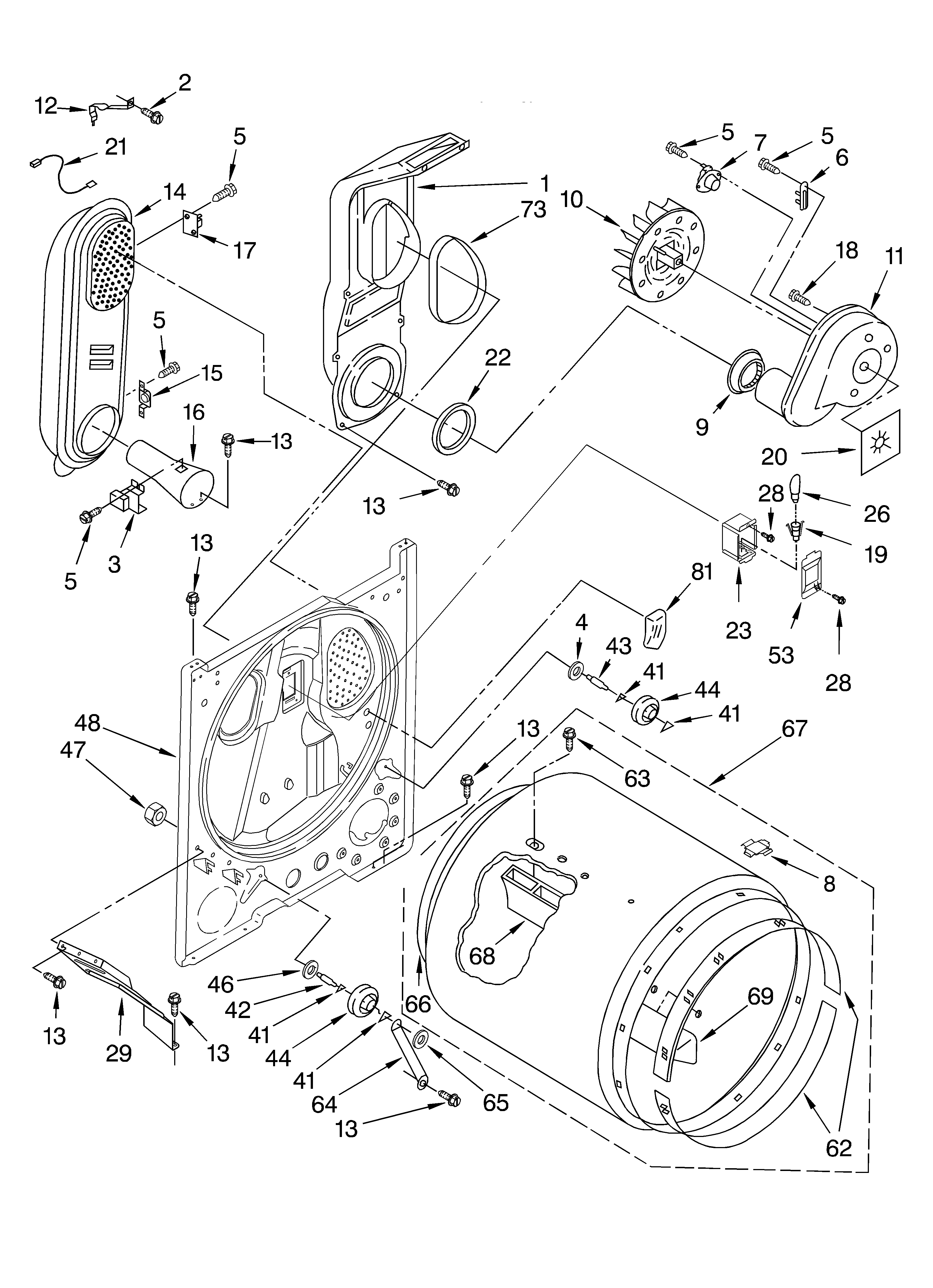 KitchenAid KGYS855JE2 bulkhead diagram