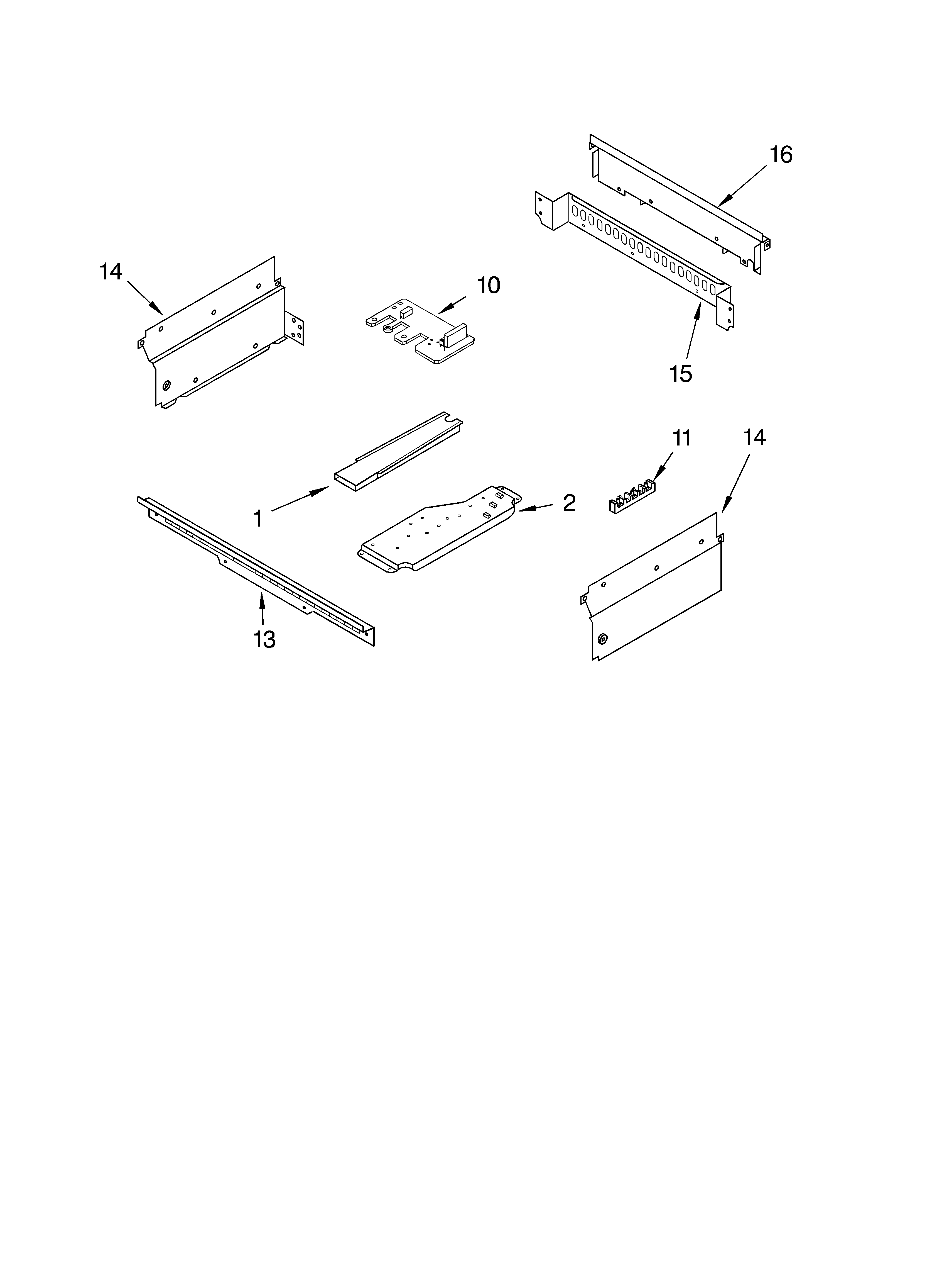Whirlpool RS610PXGW9 top venting diagram