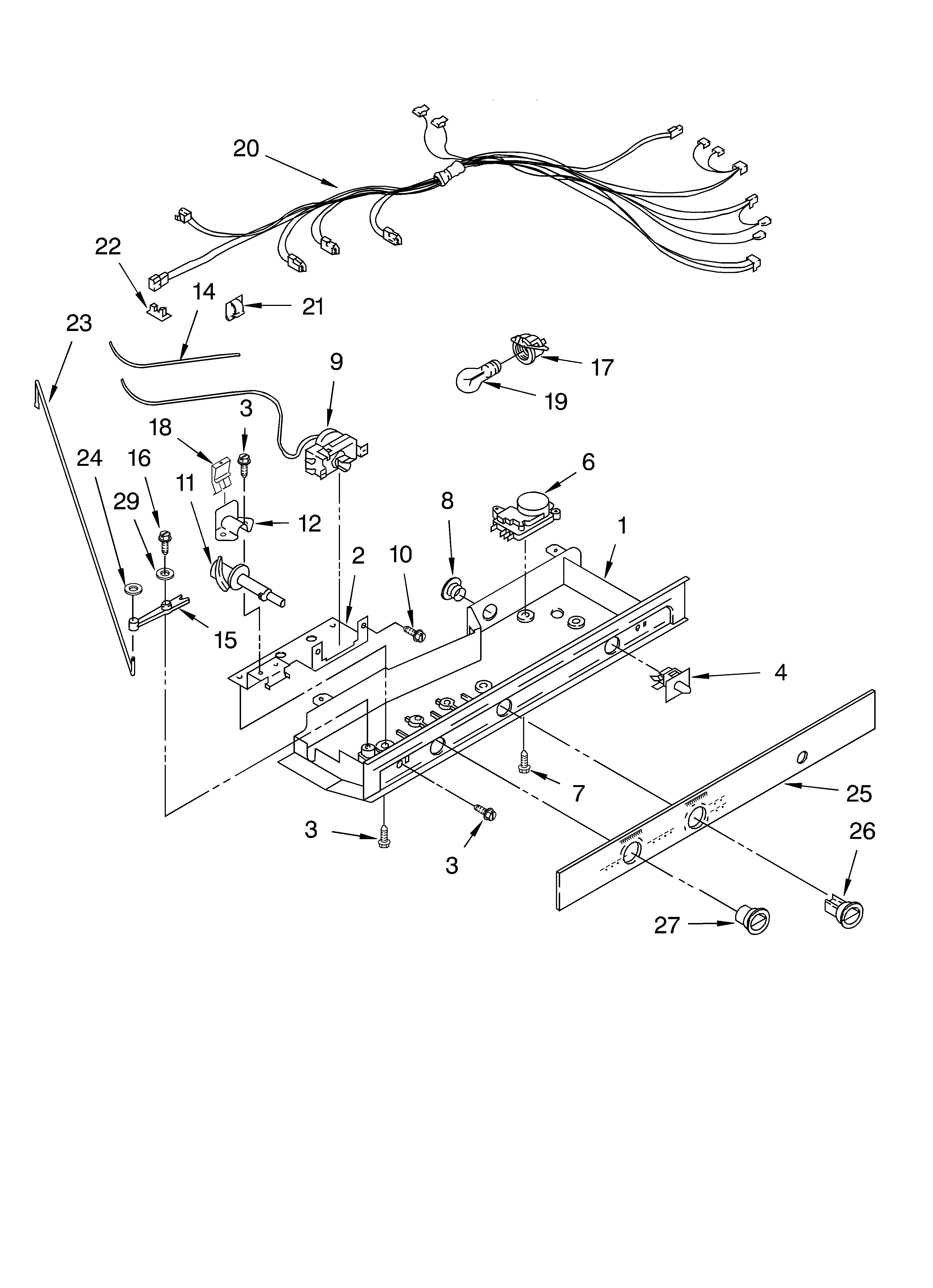 Whirlpool ED0GTKXKQ04 control/optional diagram