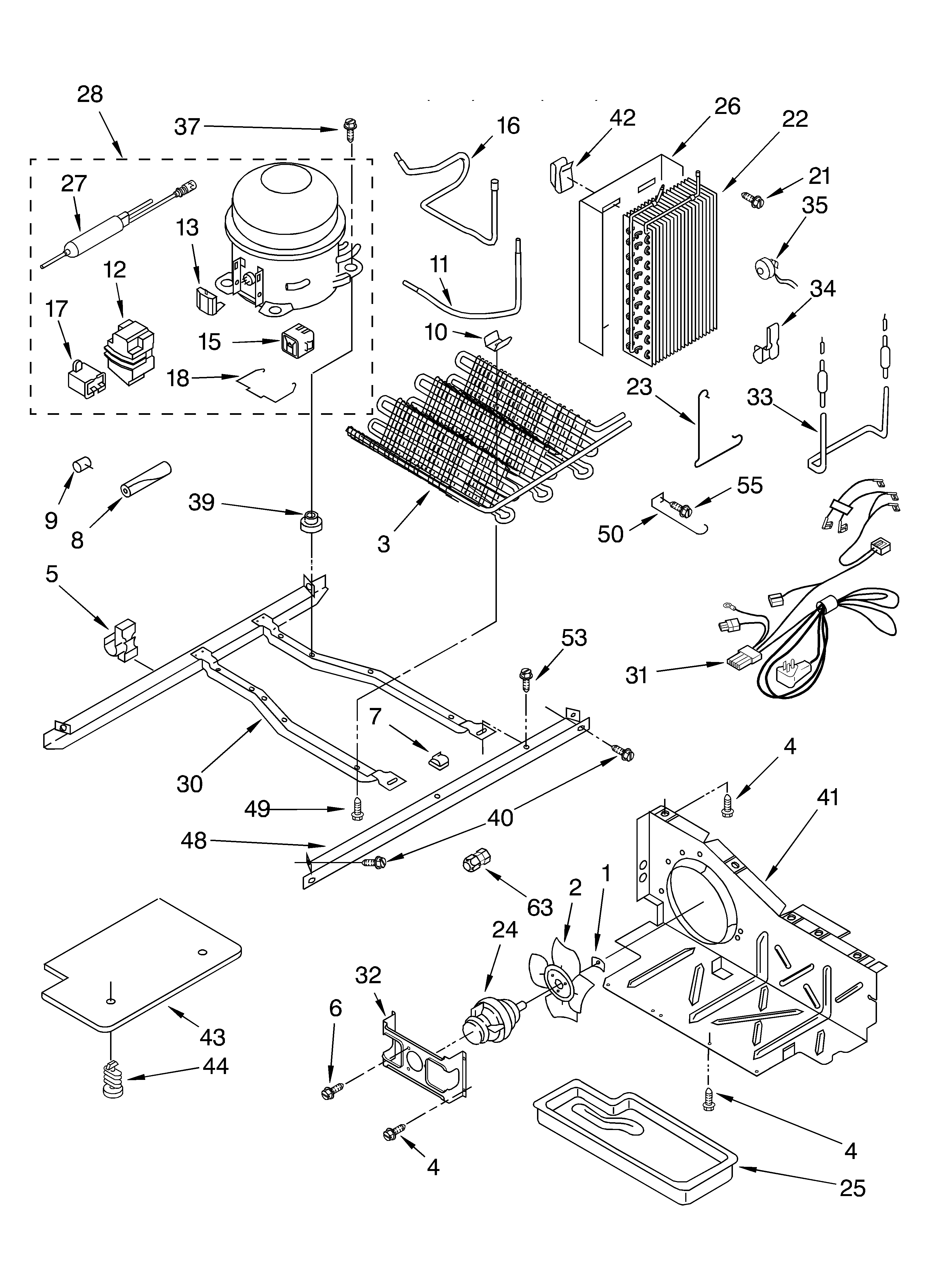 Whirlpool ED2GTQXKT04 unit diagram