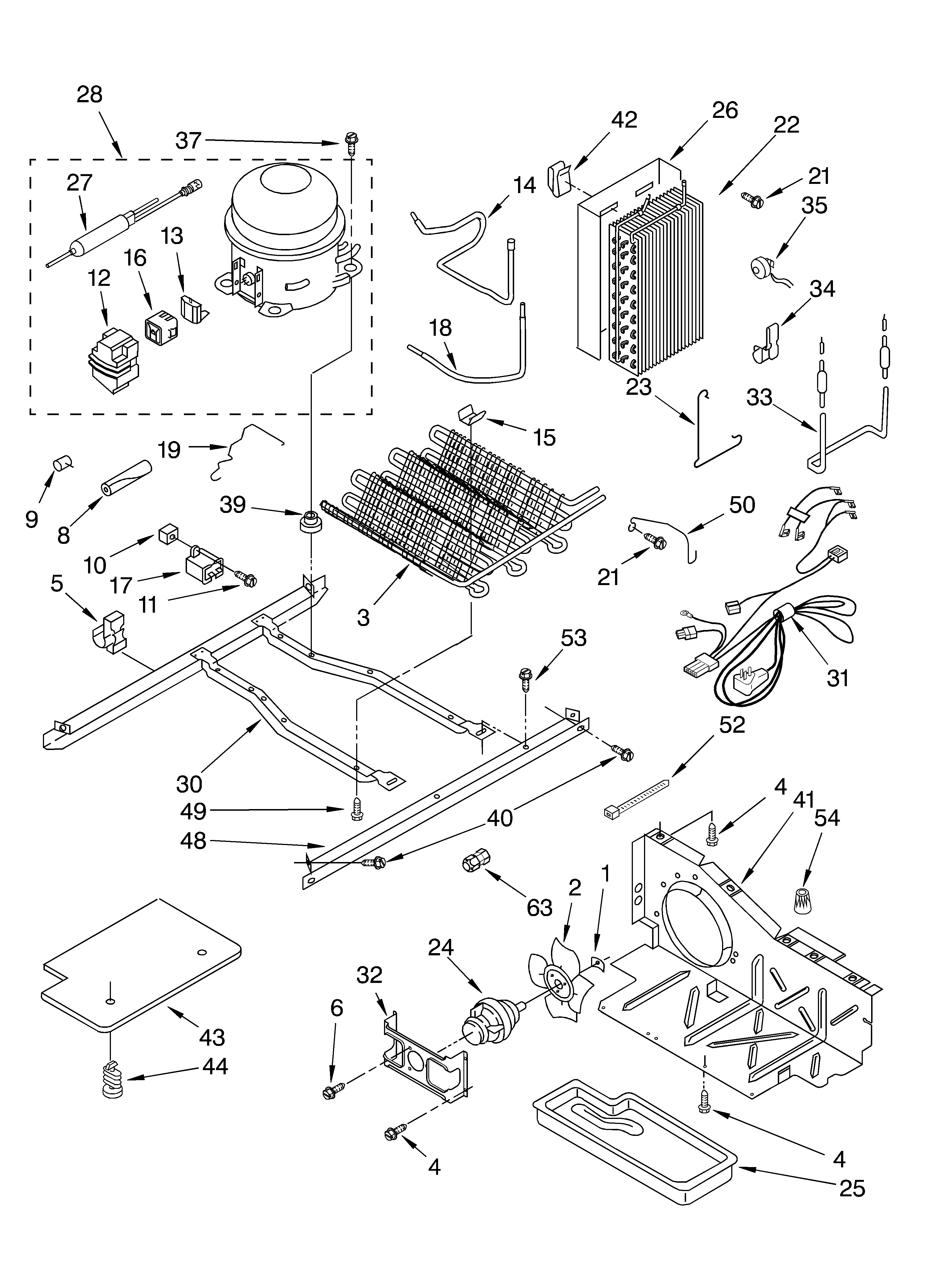 Whirlpool ED5FHEXLT01 unit diagram