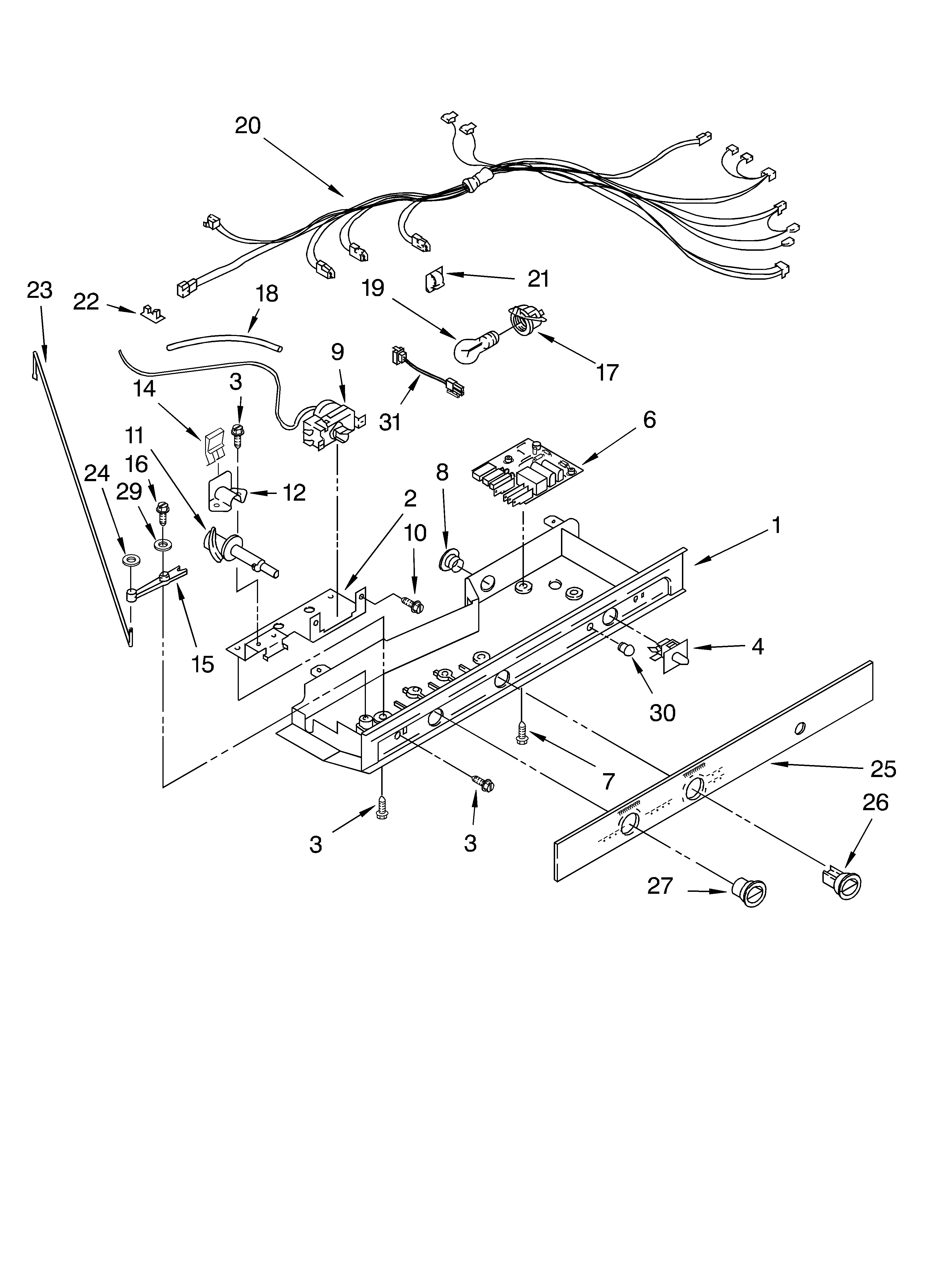 Whirlpool GD5NHGXLQ01 control diagram
