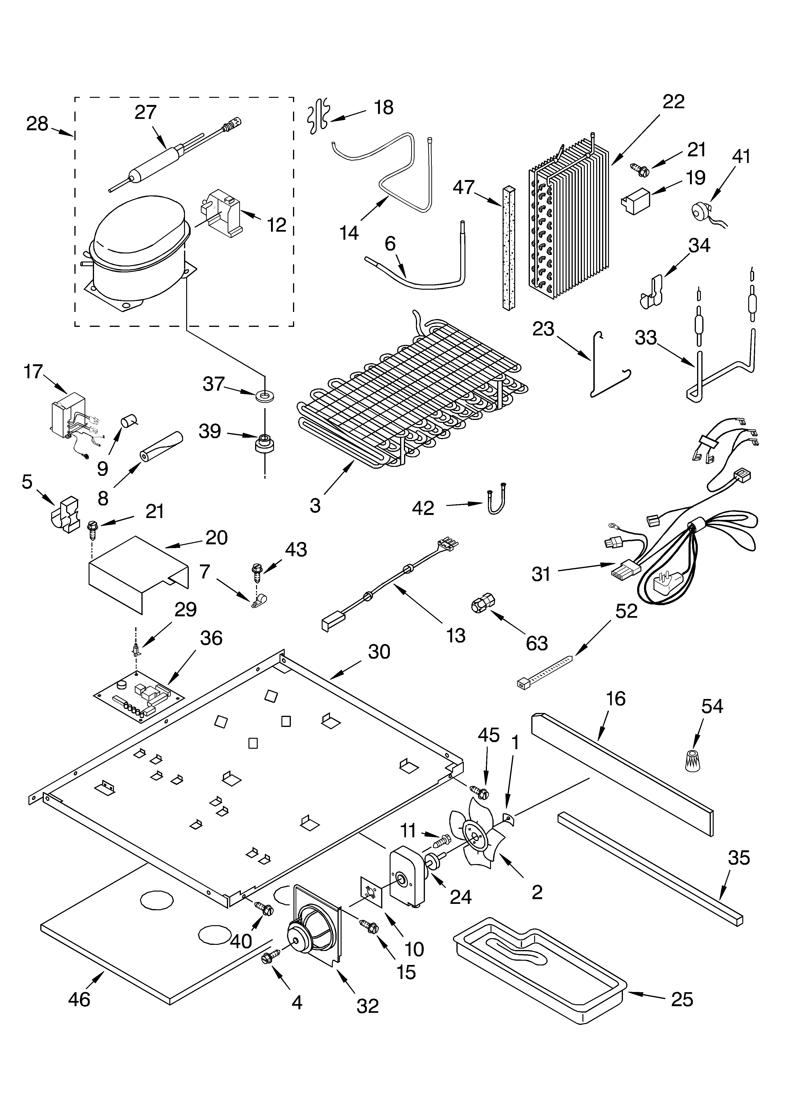 Whirlpool GC5SHGXLT00 unit diagram