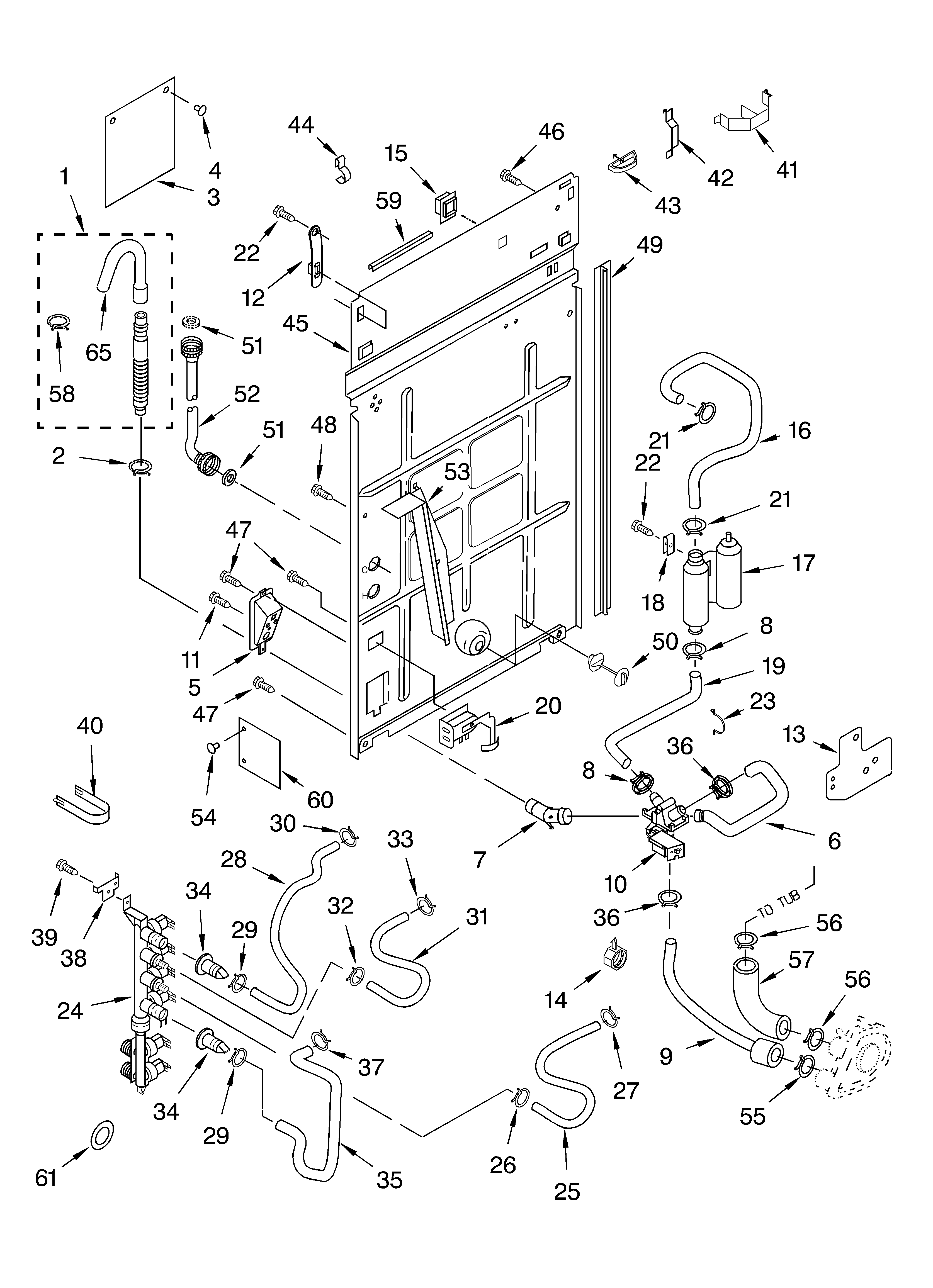 Whirlpool GSX9885JQ0 rear panel diagram