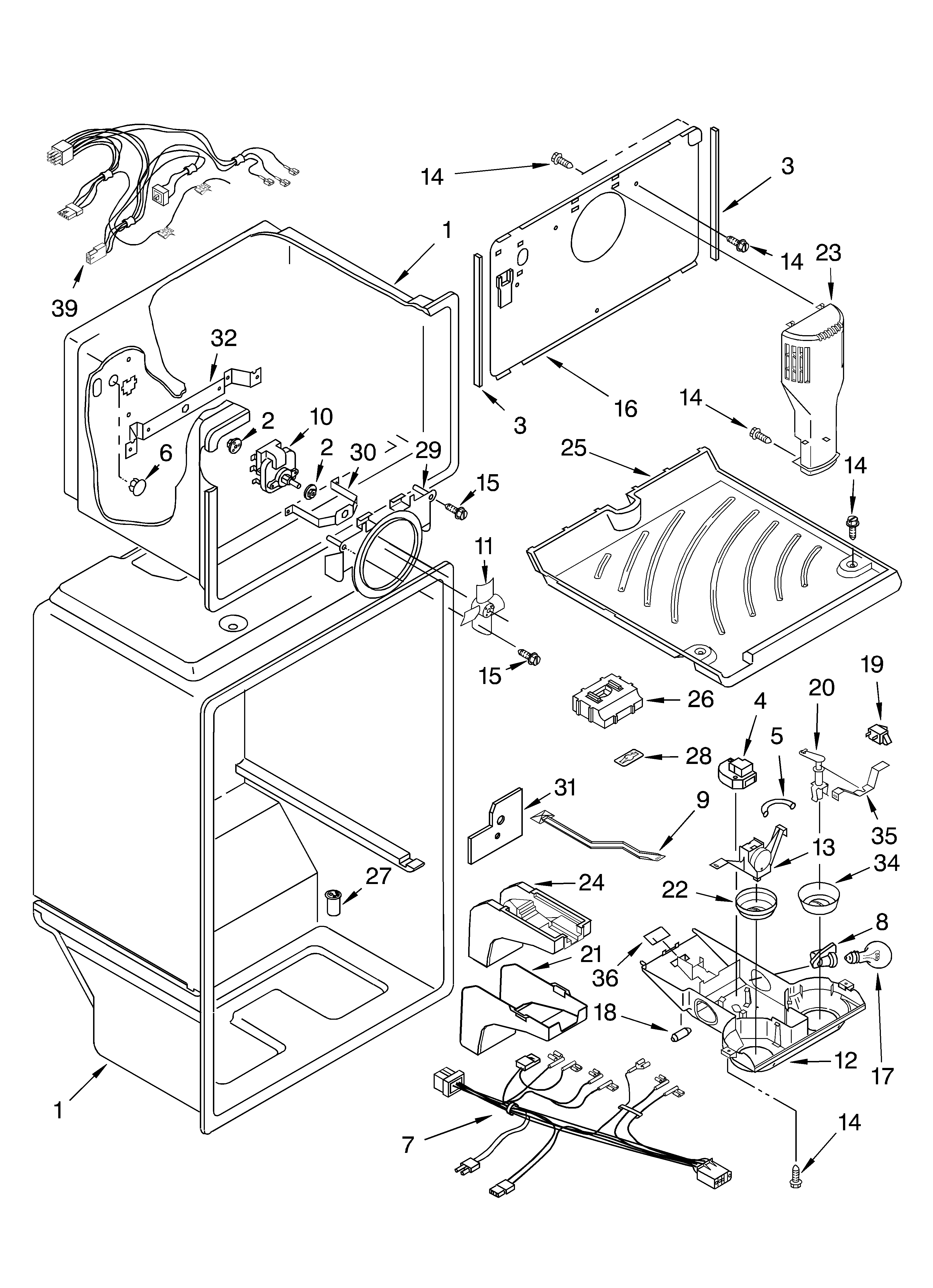 Whirlpool ET1RHMXKQ02 liner diagram