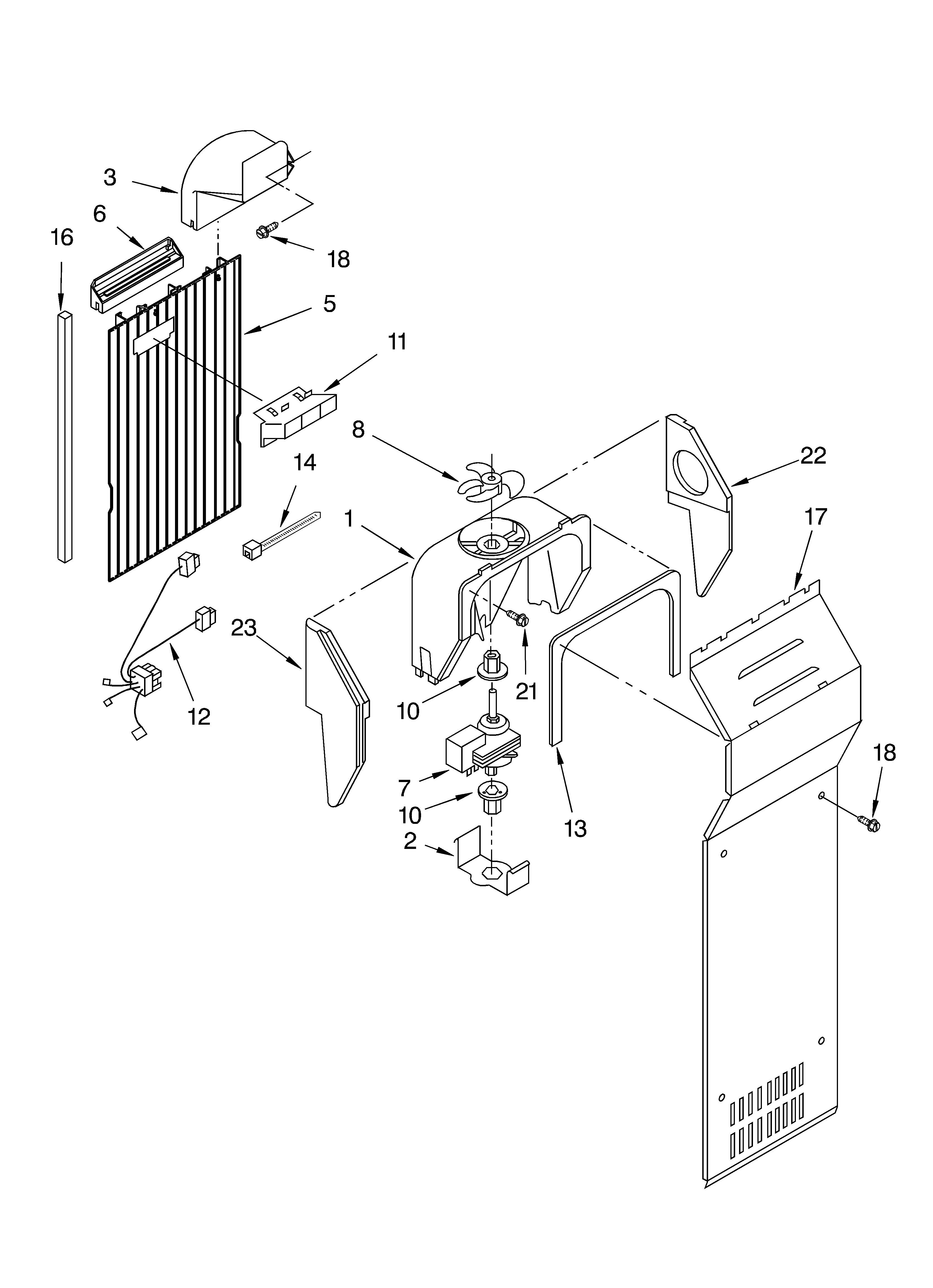 Whirlpool GS2SHGXLS01 air flow diagram