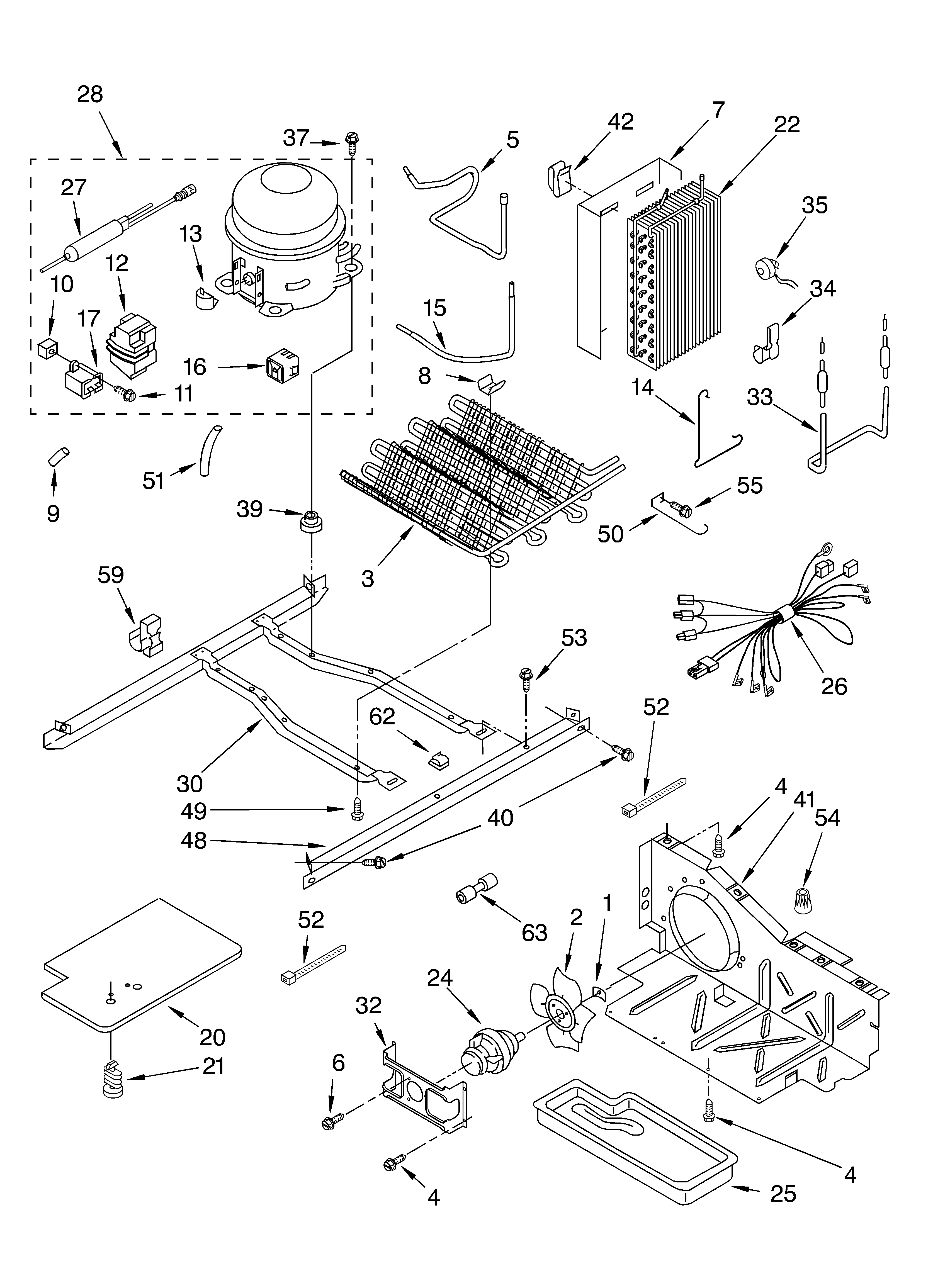 Whirlpool 4YED2FHQKT01 unit diagram