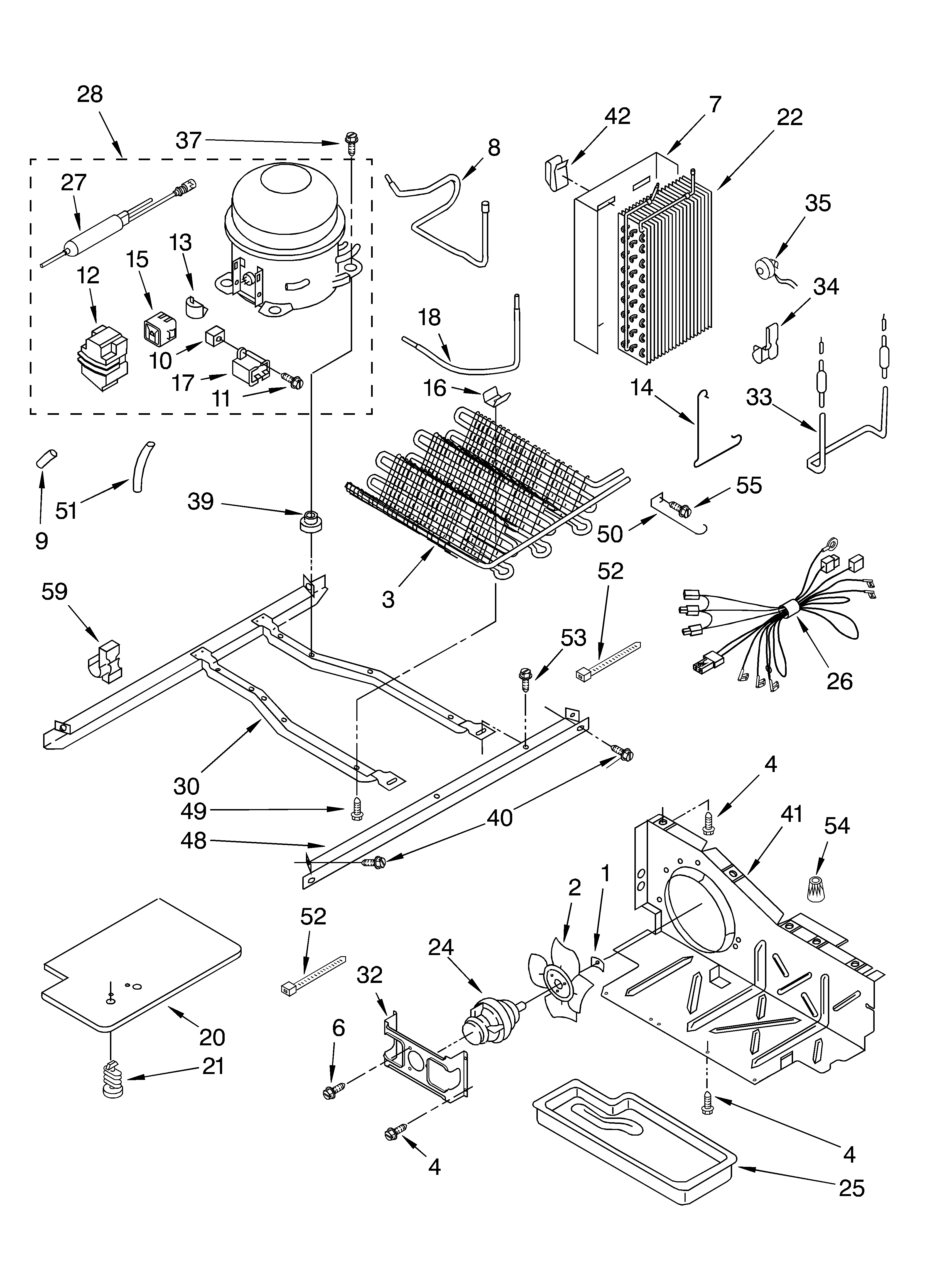 Whirlpool 6ED2FHKXKQ01 unit/optional diagram