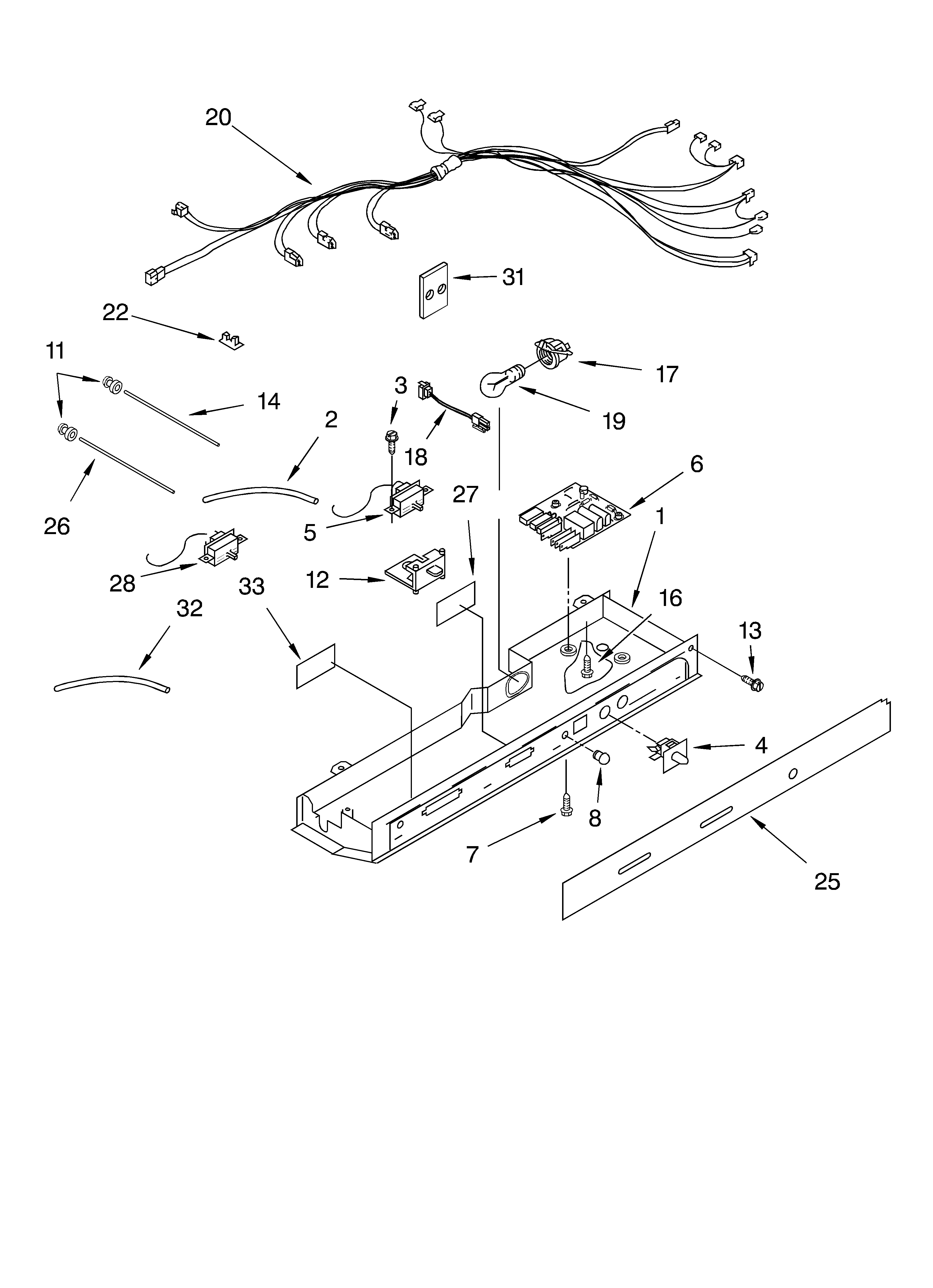 KitchenAid KSRK25ILSS01 control diagram