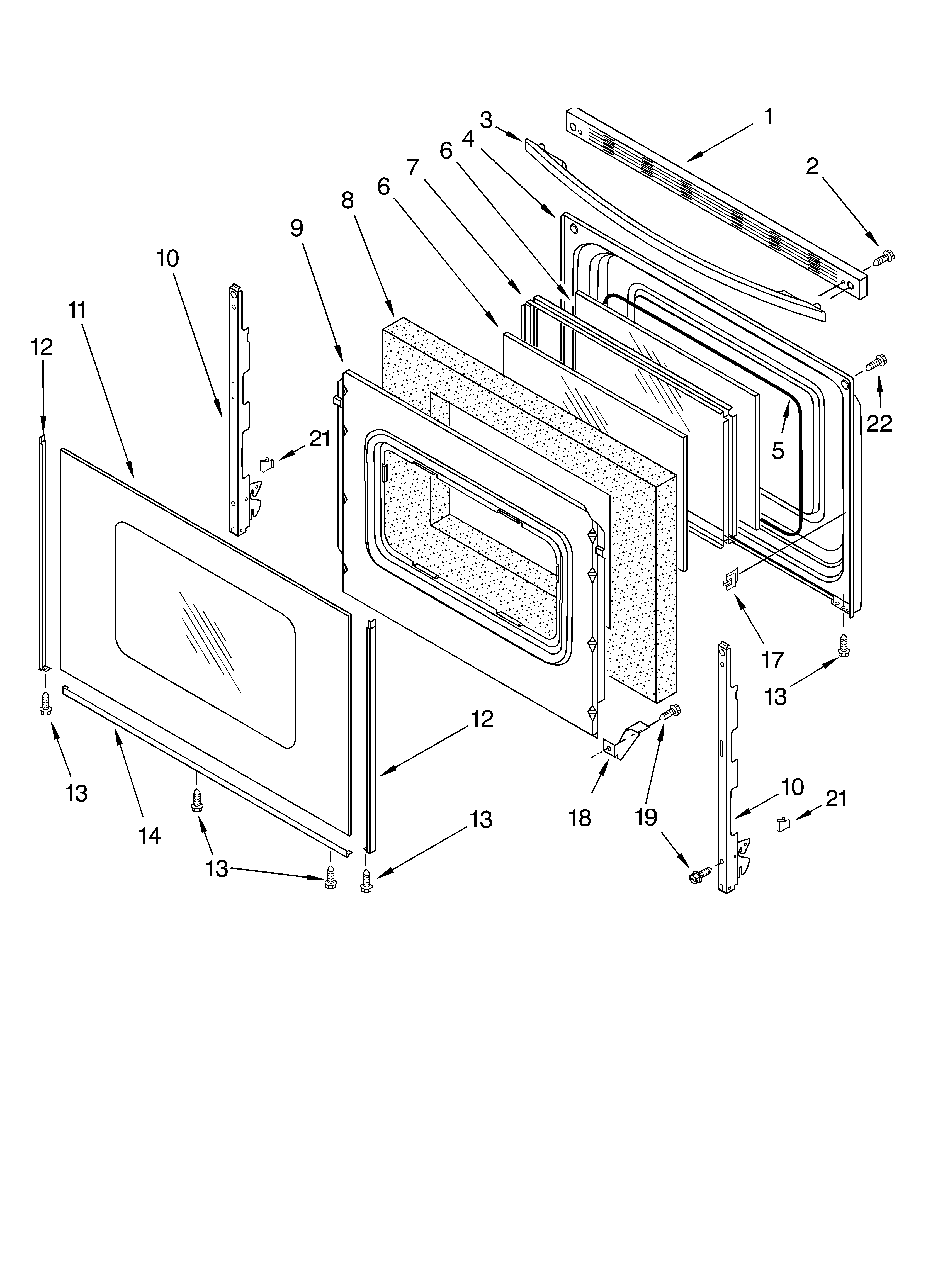 Whirlpool RF368LXKS1 door/optional diagram