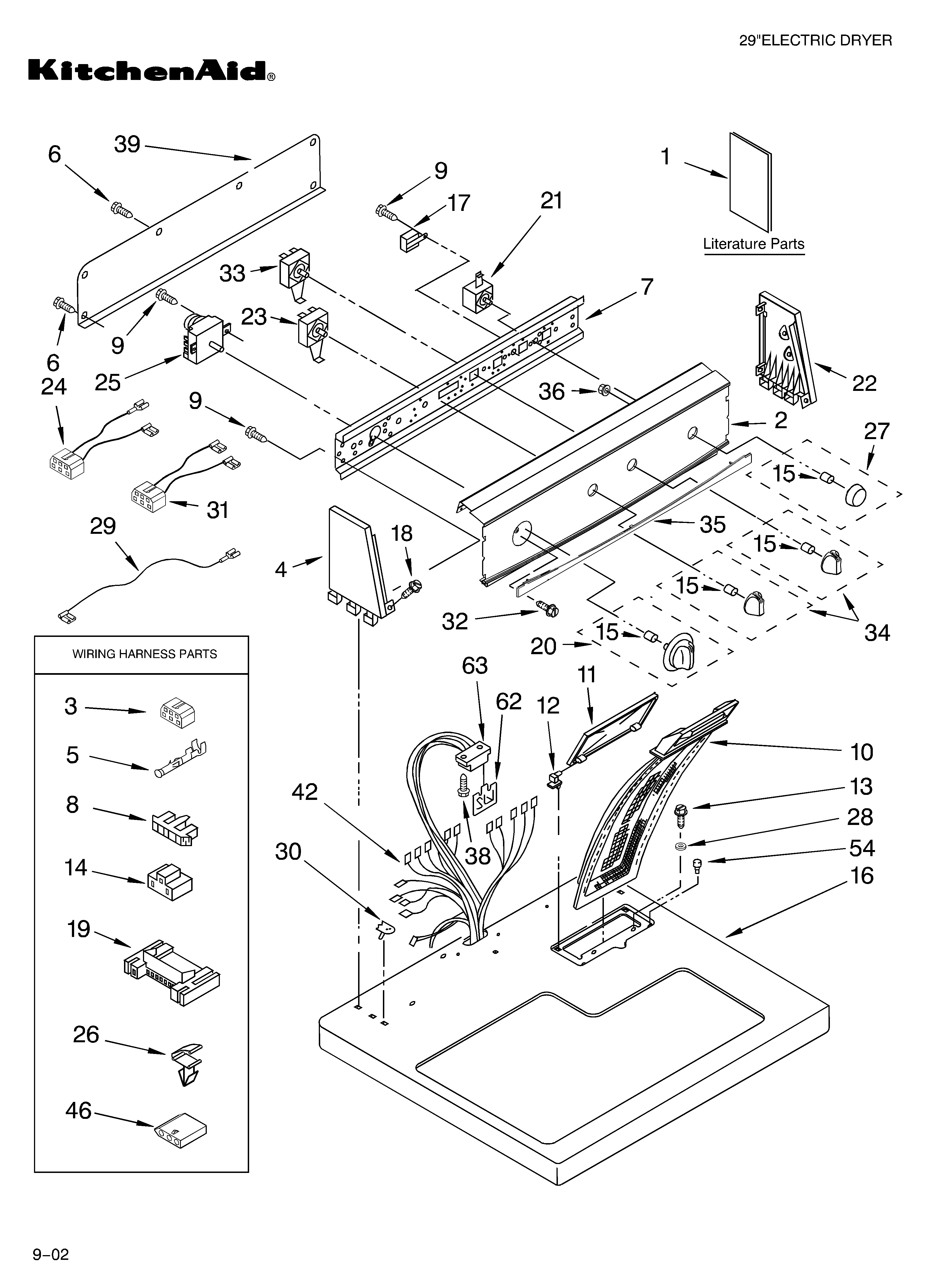 KitchenAid KEYS700LT0 top and console/lit/optional diagram