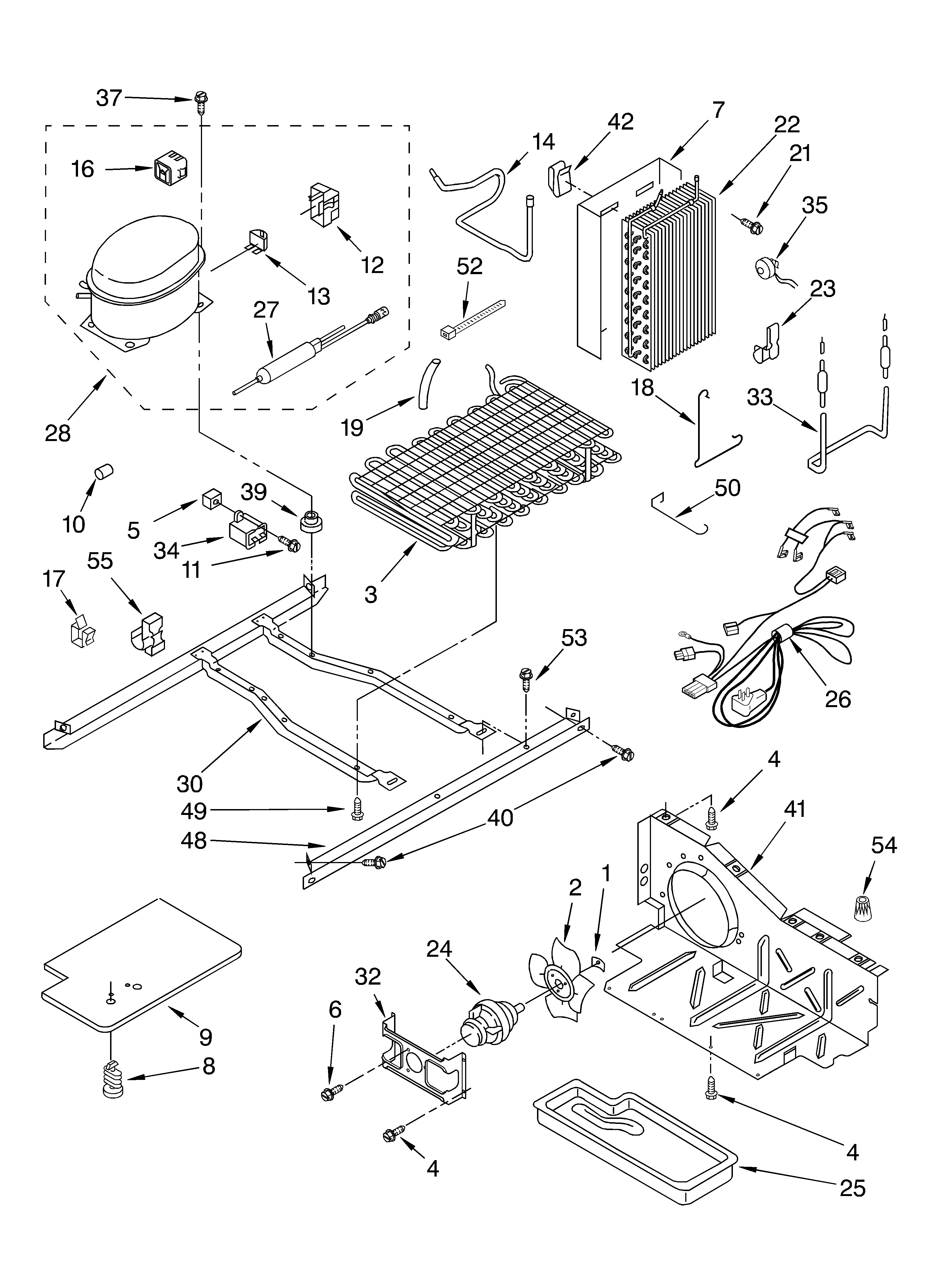 Whirlpool 2VED21ZKFN01 unit diagram