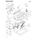KitchenAid KEYS850LT0 top and console/lit/optional diagram