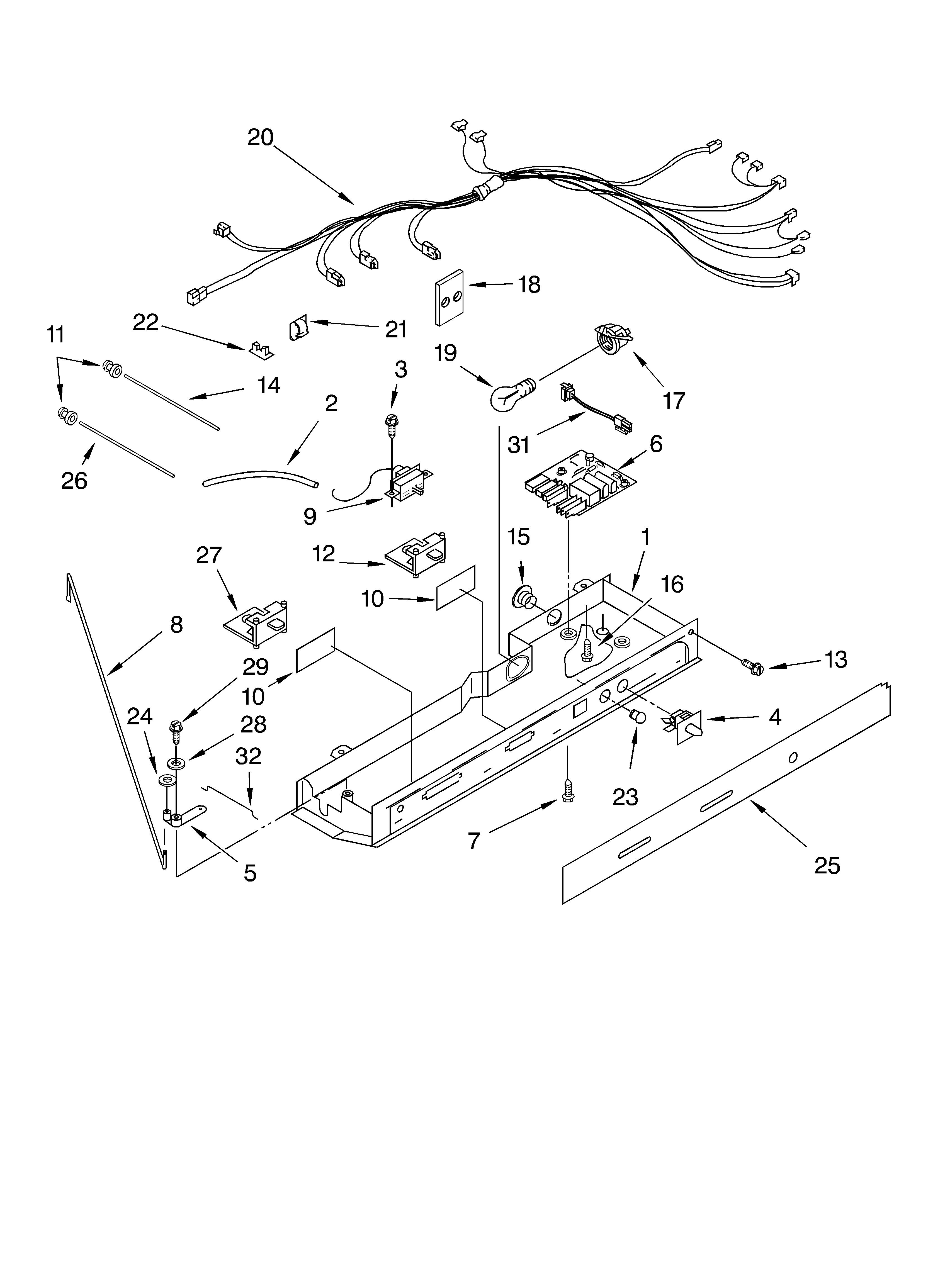 KitchenAid KSRG27FKBT04 control diagram