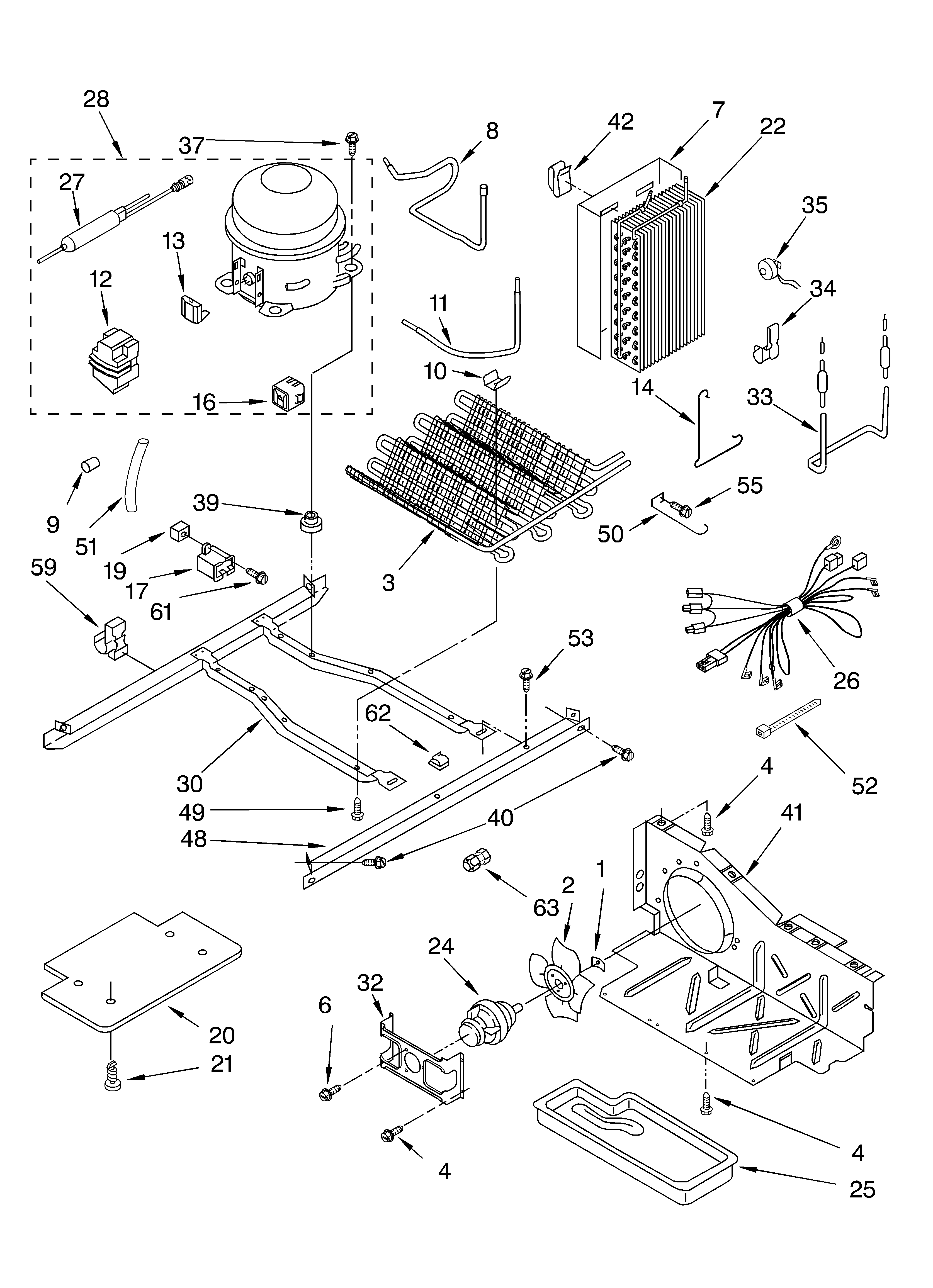 Whirlpool 3XES0FHQKB02 unit diagram