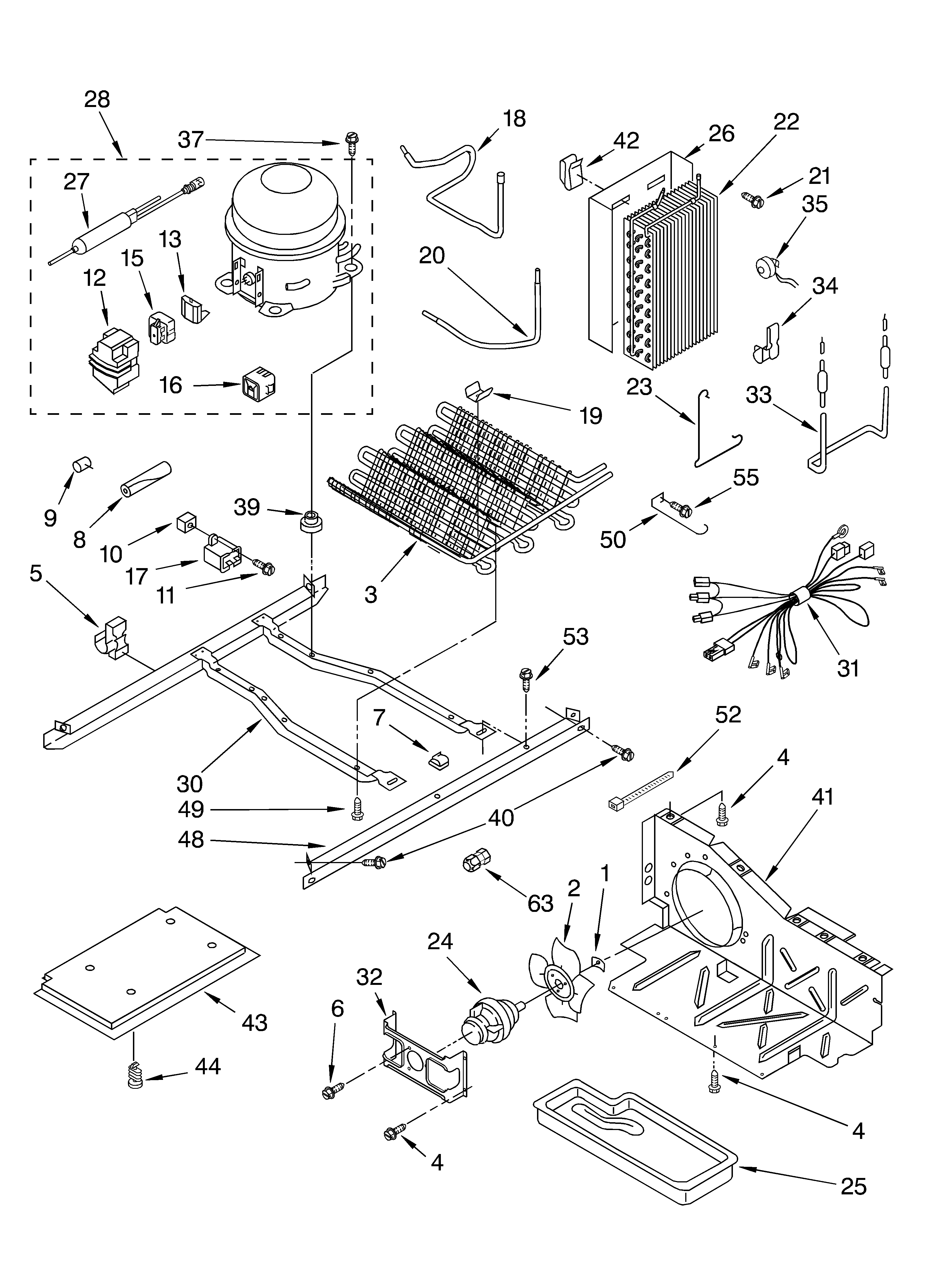 Whirlpool 4YGD27DCHT02 unit diagram