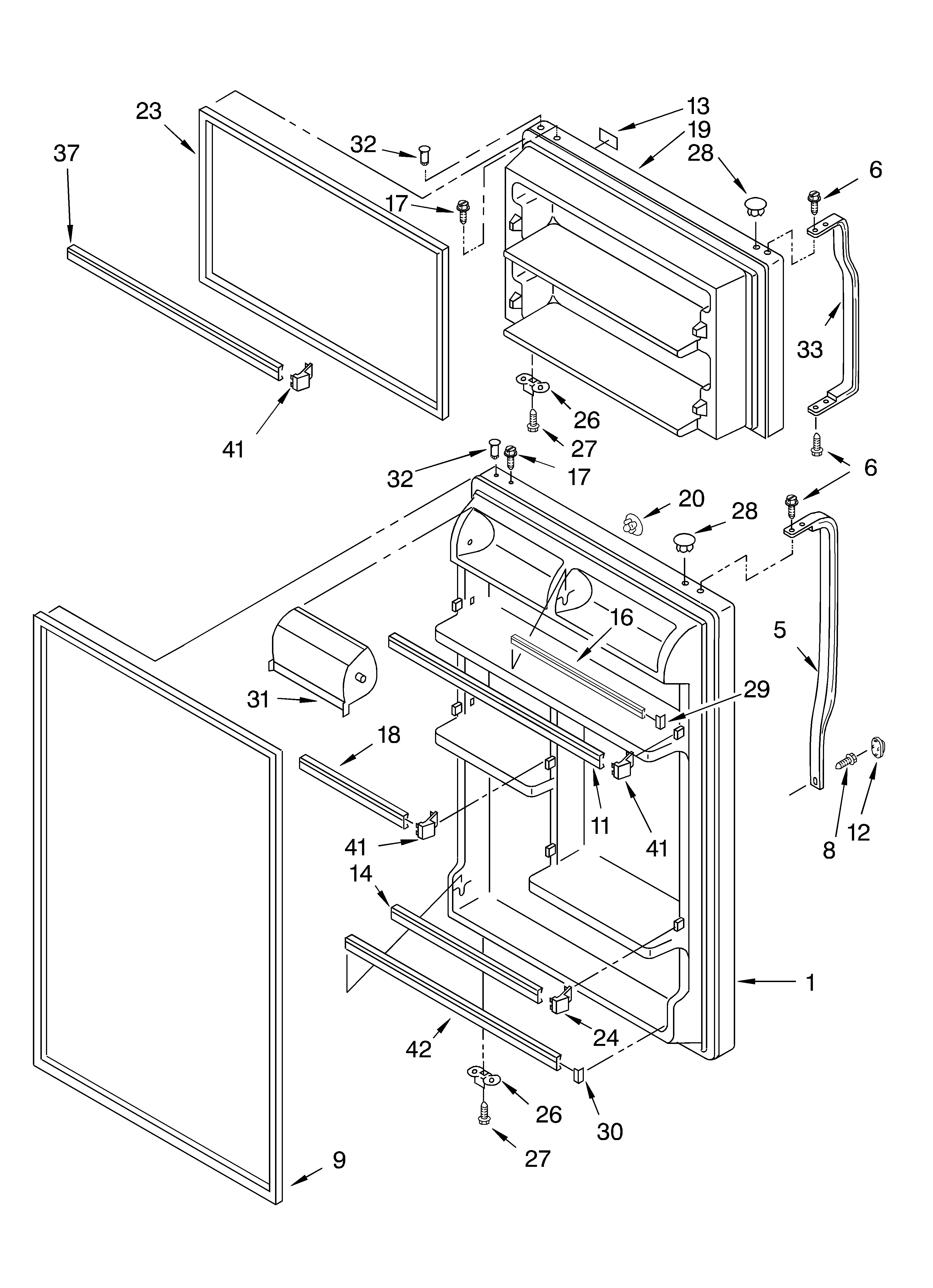 Estate TT21AKXKQ07 door diagram