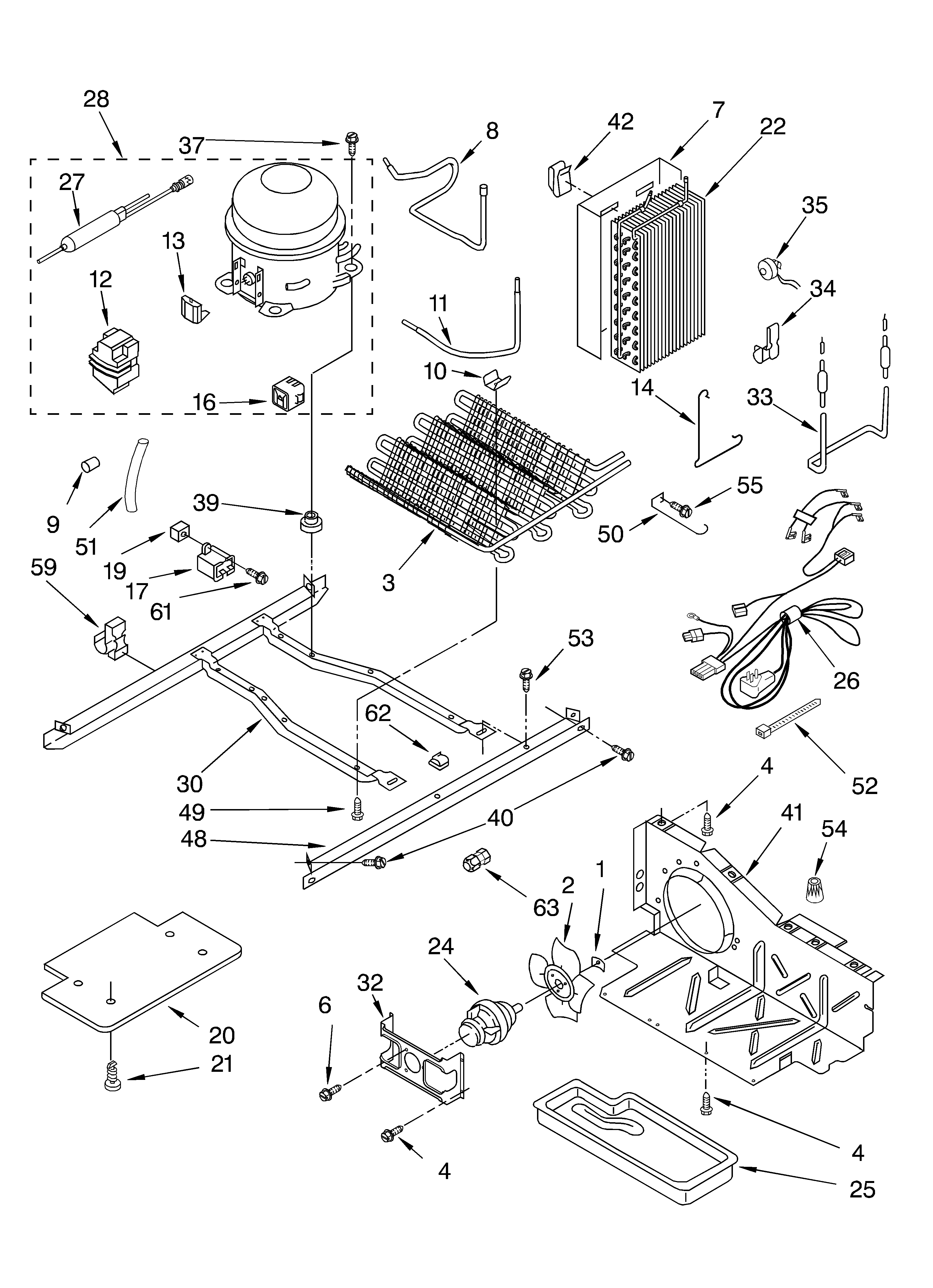 Whirlpool 3XED0FHQKB00 unit diagram