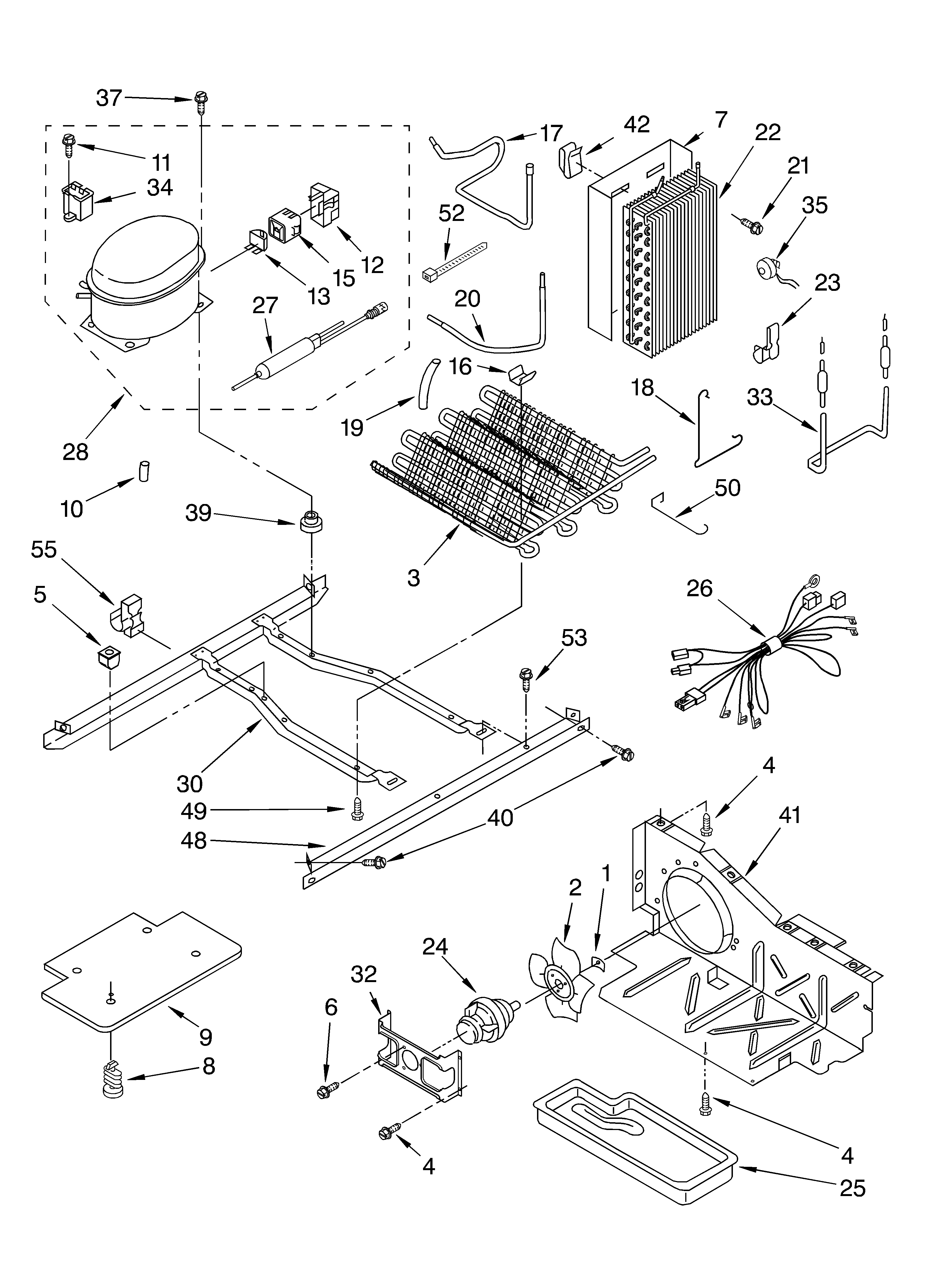 Whirlpool 3XED0FHKKQ00 unit diagram