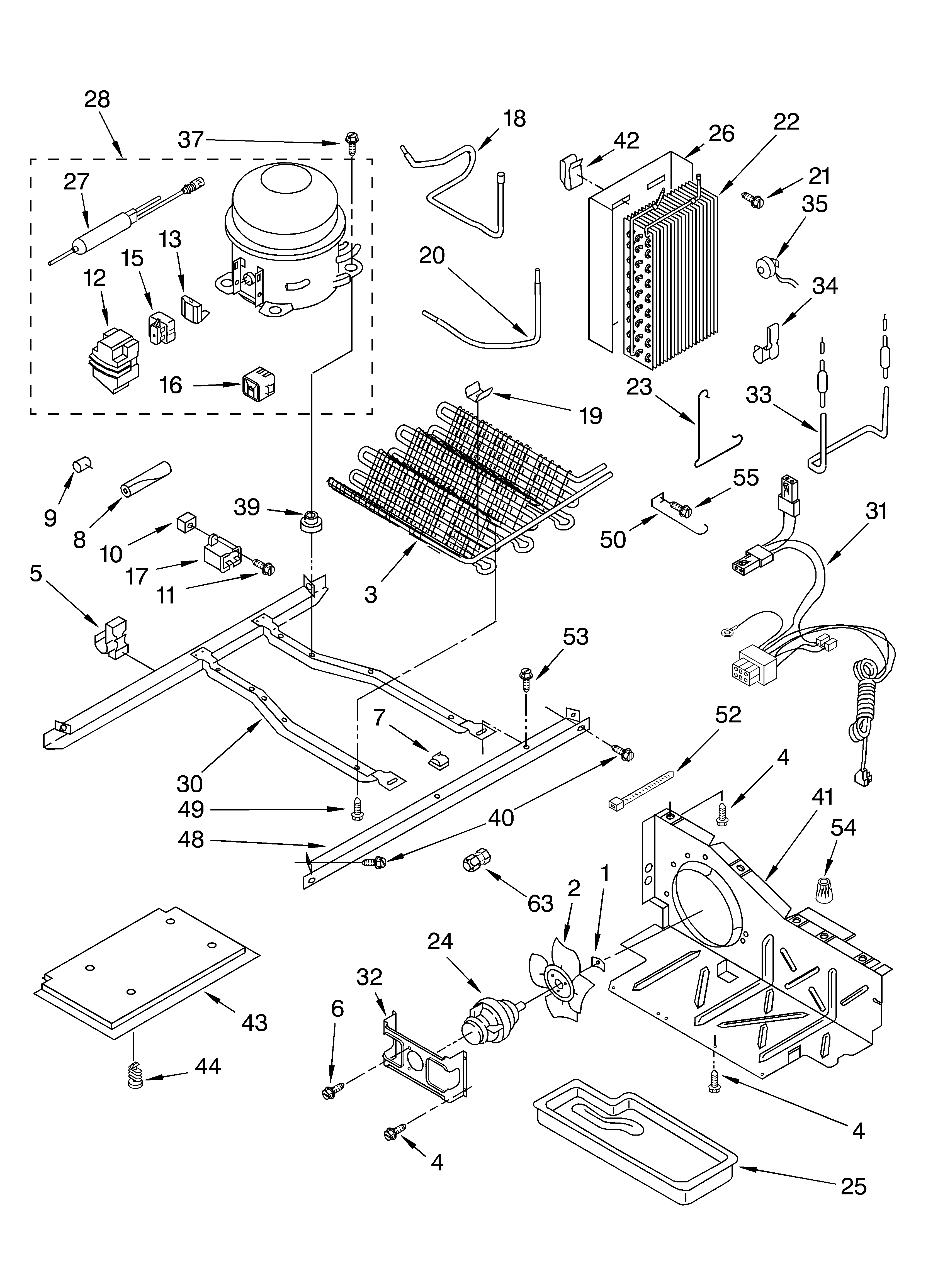 Whirlpool 4YGD27DCHT01 unit diagram