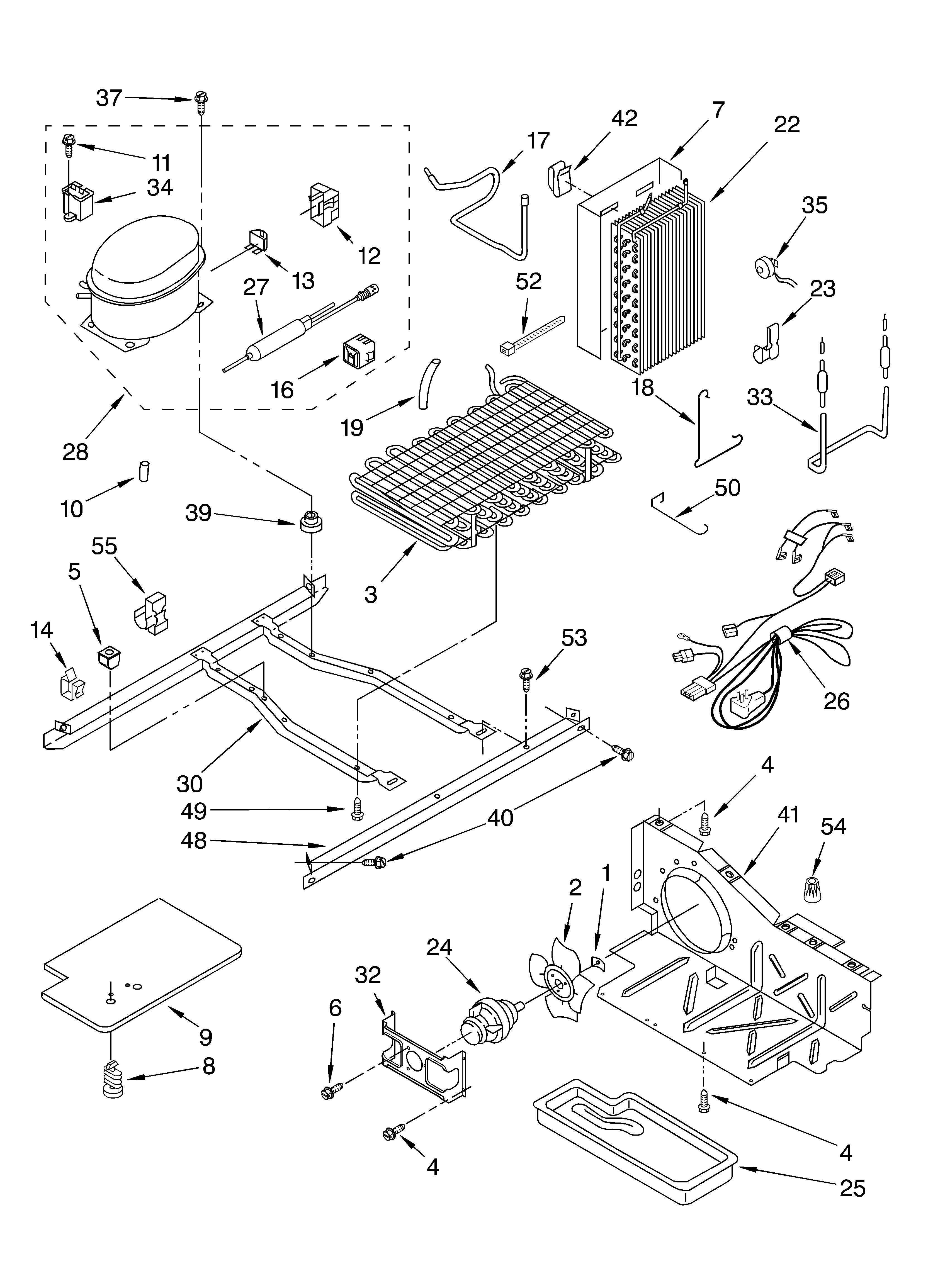 Whirlpool 6ED20TKXGW01 unit diagram