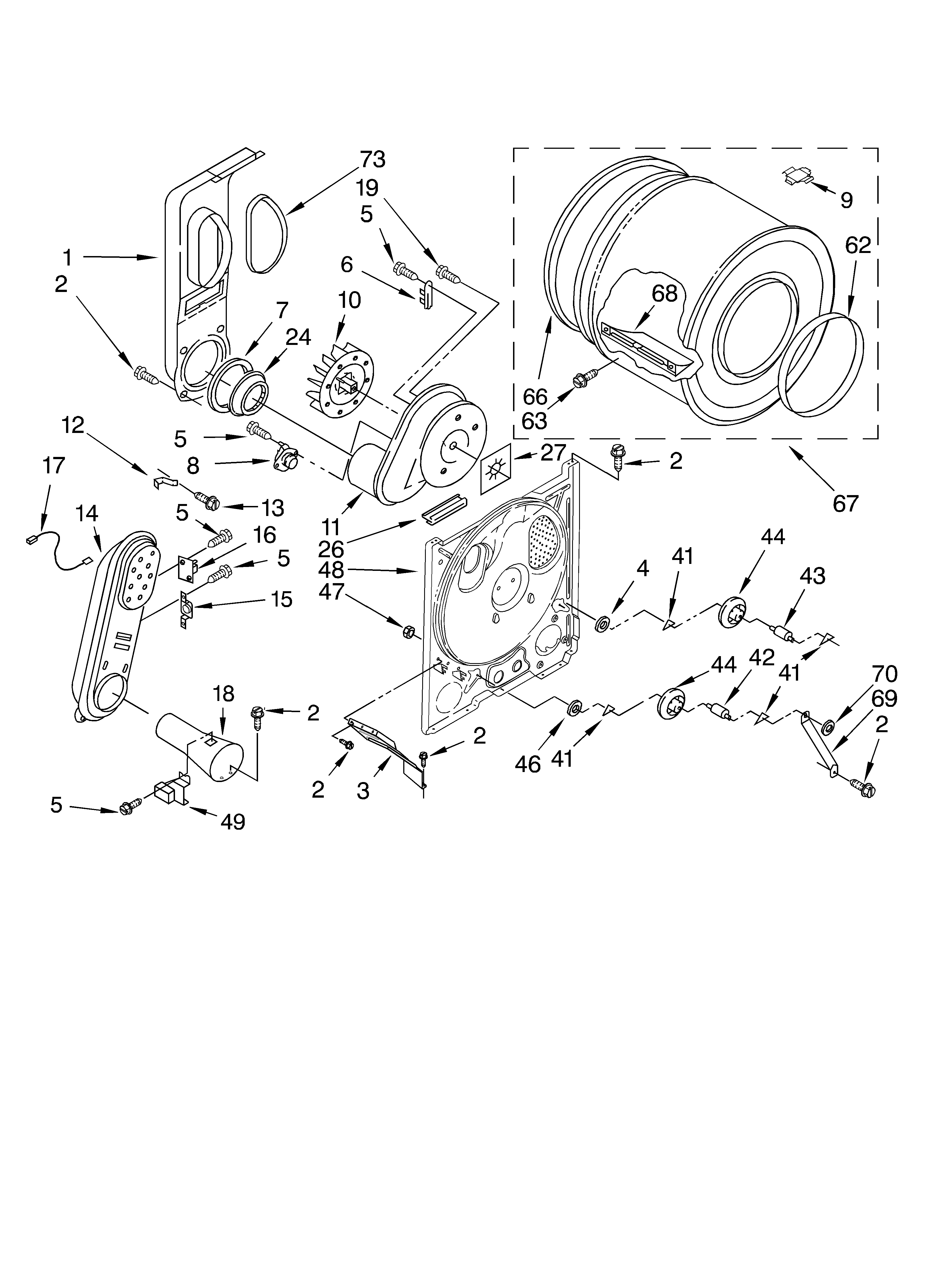 Kirkland 7MSGDX600LQ1 bulkhead parts diagram