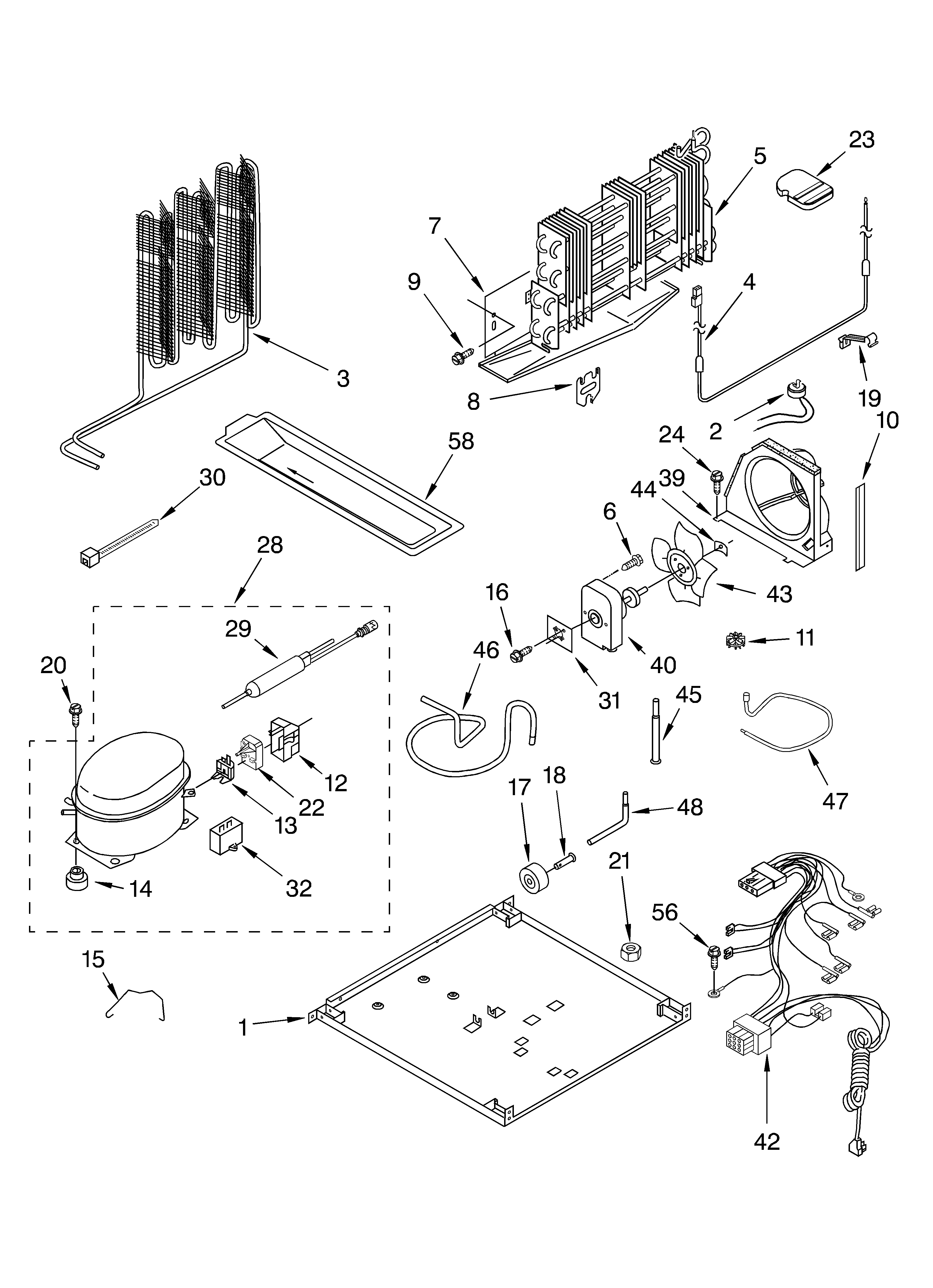 KitchenAid KTRC19KKSS03 unit parts diagram