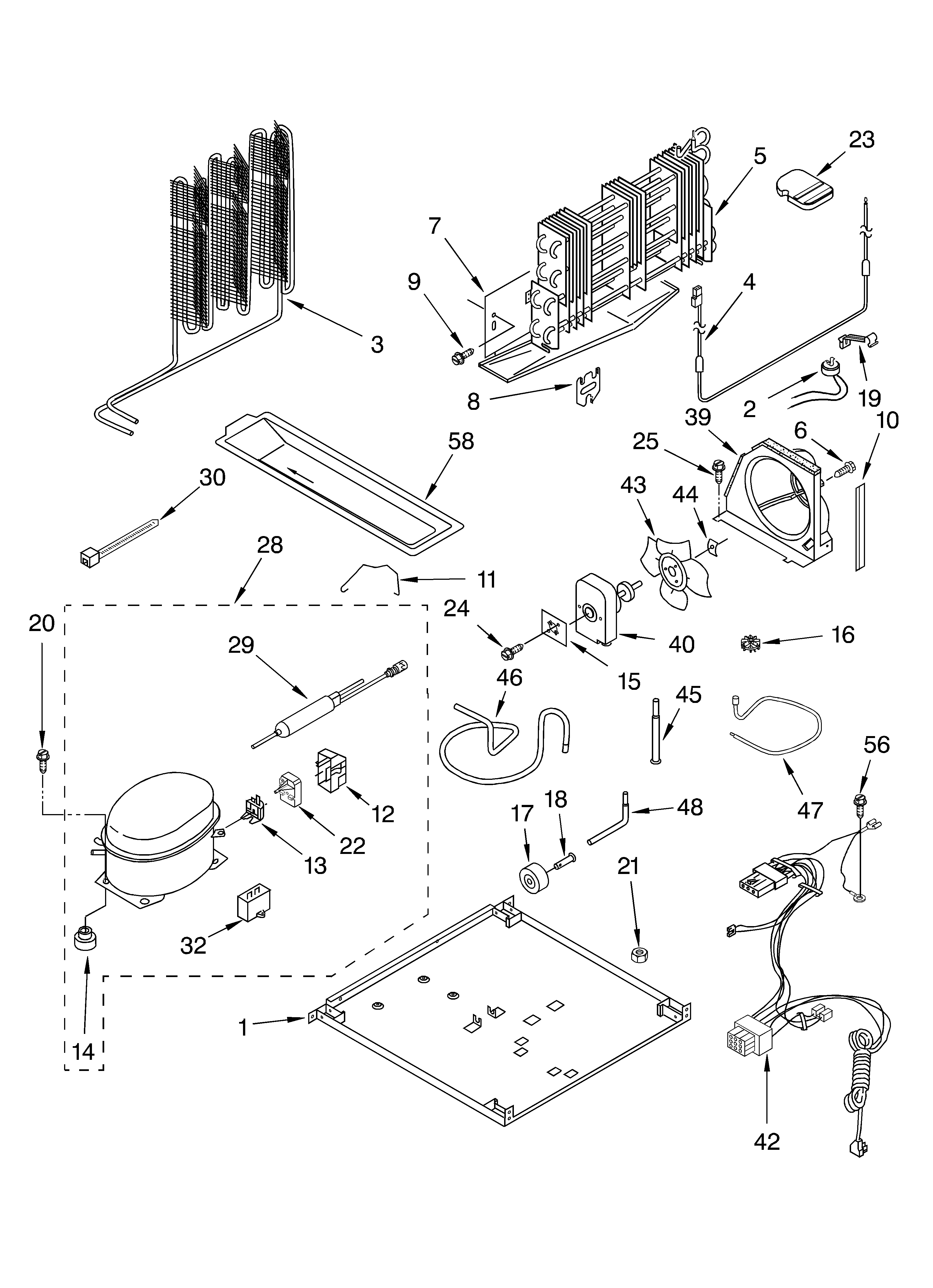 KitchenAid KTRC19MKBT03 unit parts diagram